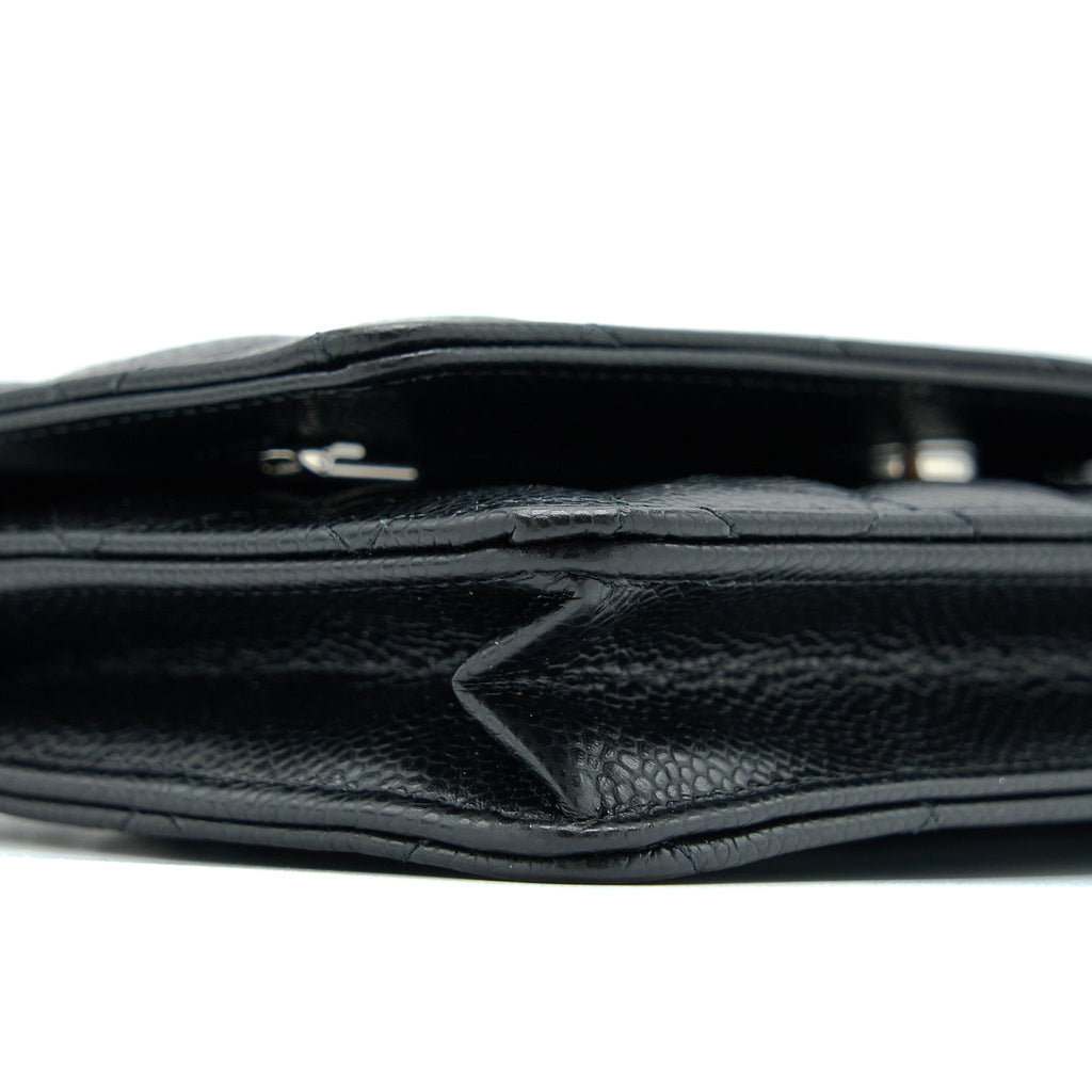 Chanel Classic Wallet On Chain Caviar Black