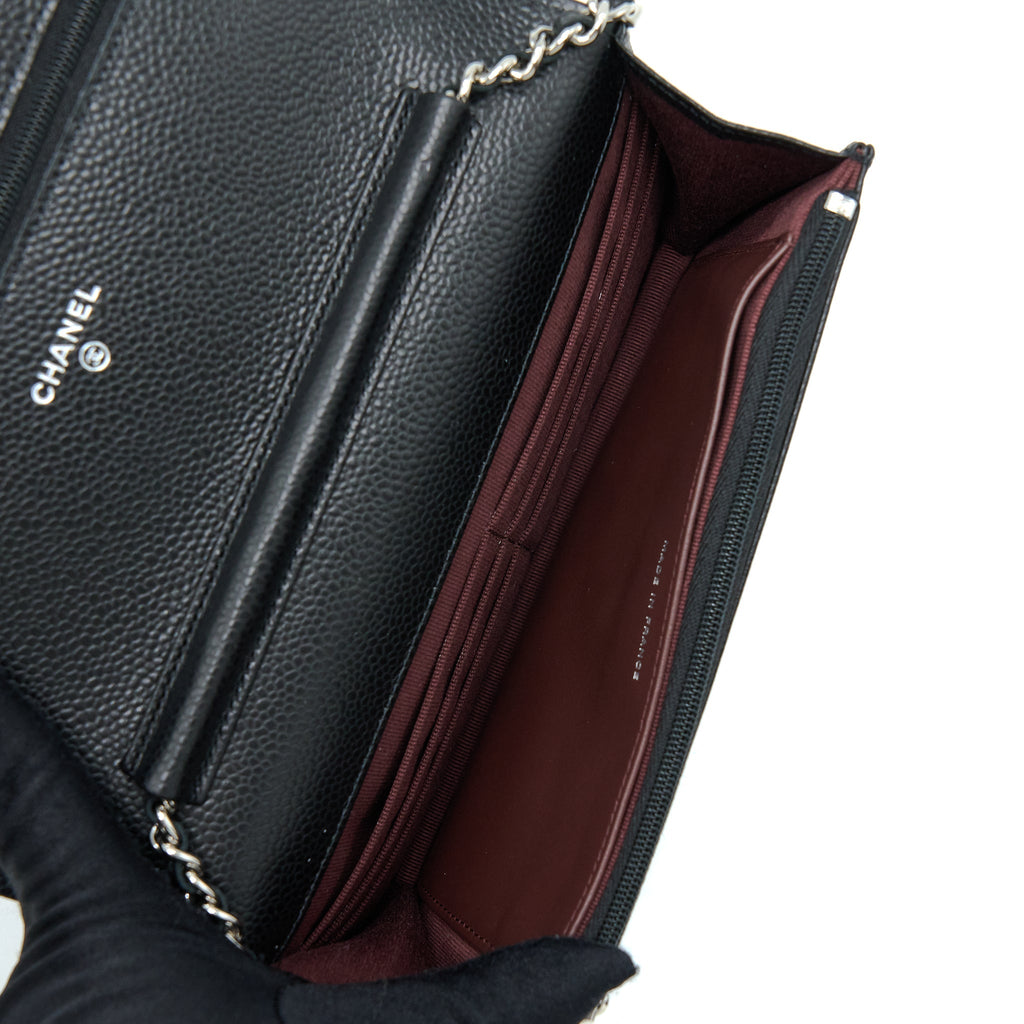 Chanel Classic Wallet On Chain Caviar Black