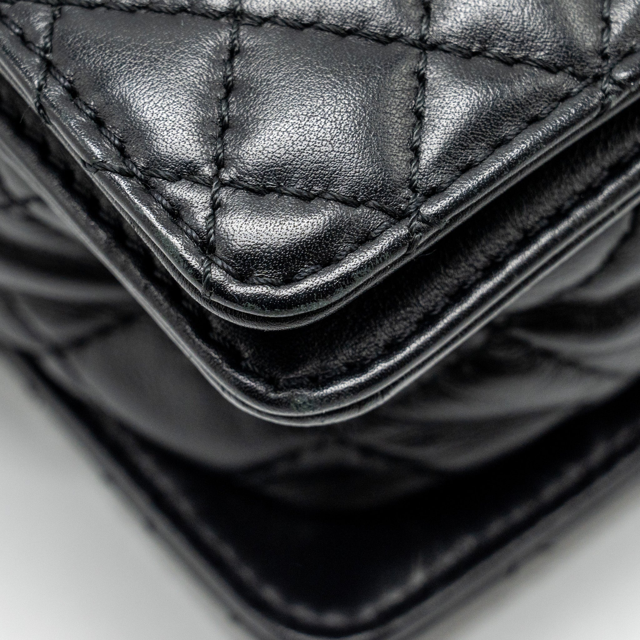 Chanel Multi Chain Boy Bag Calfskin/Tweed Black