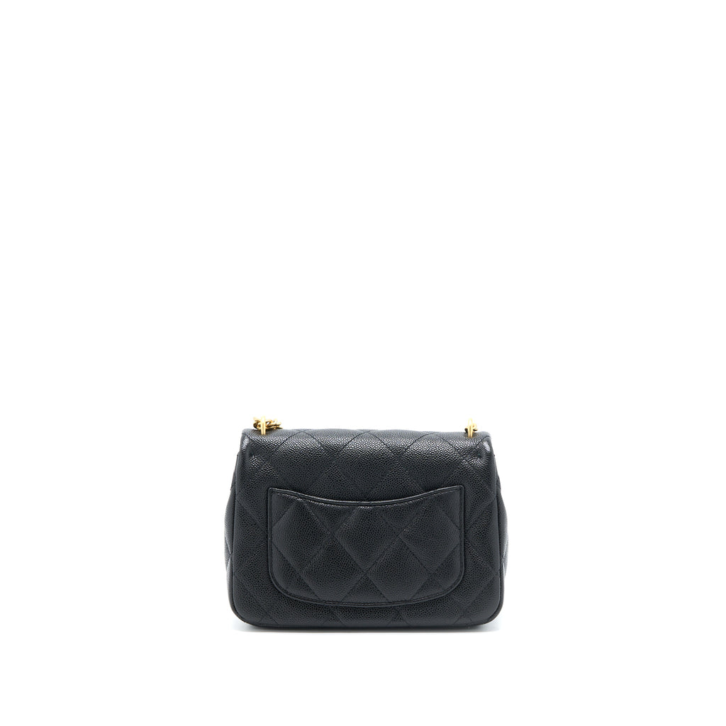 Chanel 23P Coco Love Flap Bag Caviar Black  (Microchip)