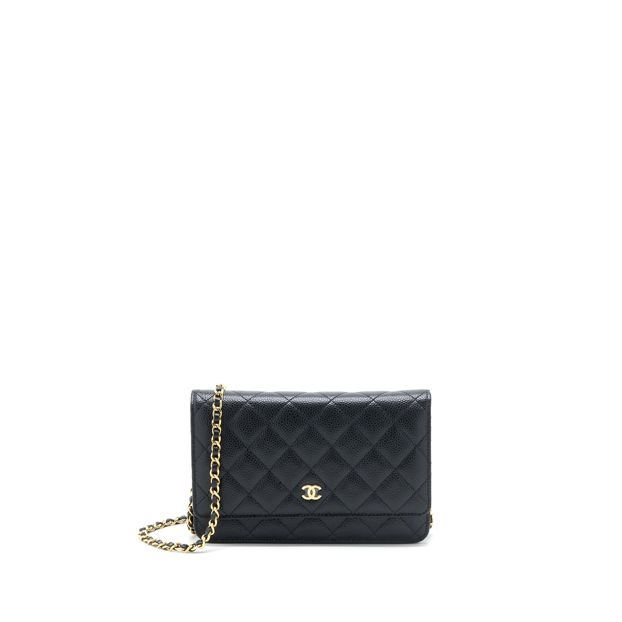 Chanel Classic Wallet On Chain Caviar Black ( Microchip)