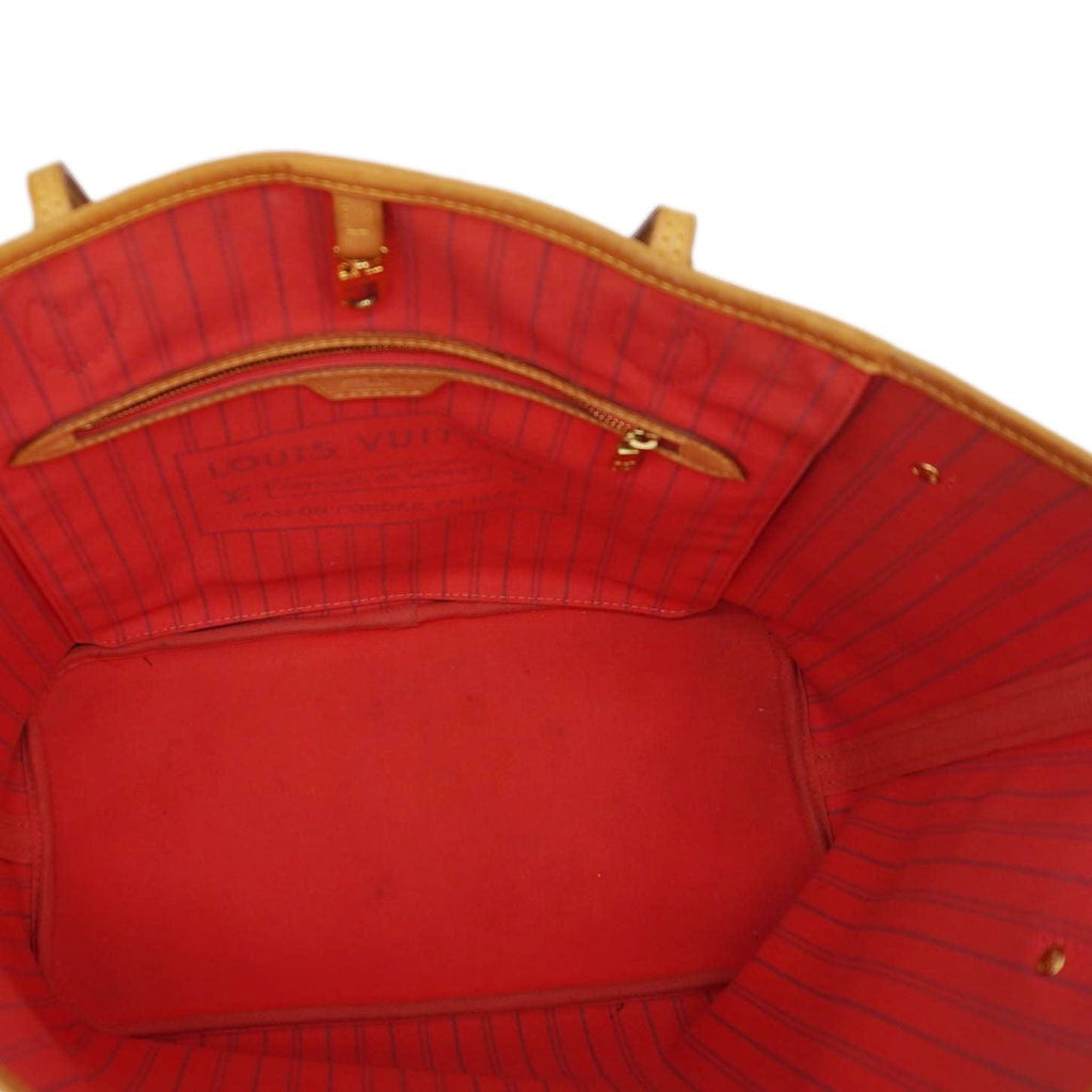 LOUIS VUITTON Neverfull MM V Monogram Canvas Tote Bag Brown