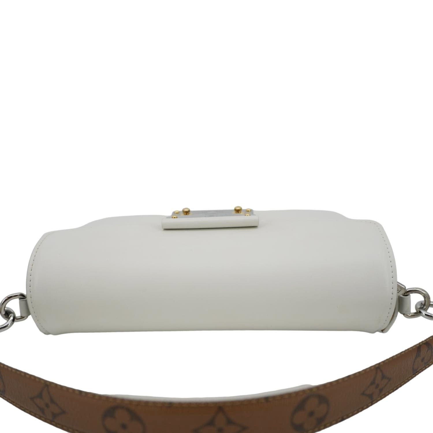 LOUIS VUITTON Swing Reverse Monogram Shoulder Bag White