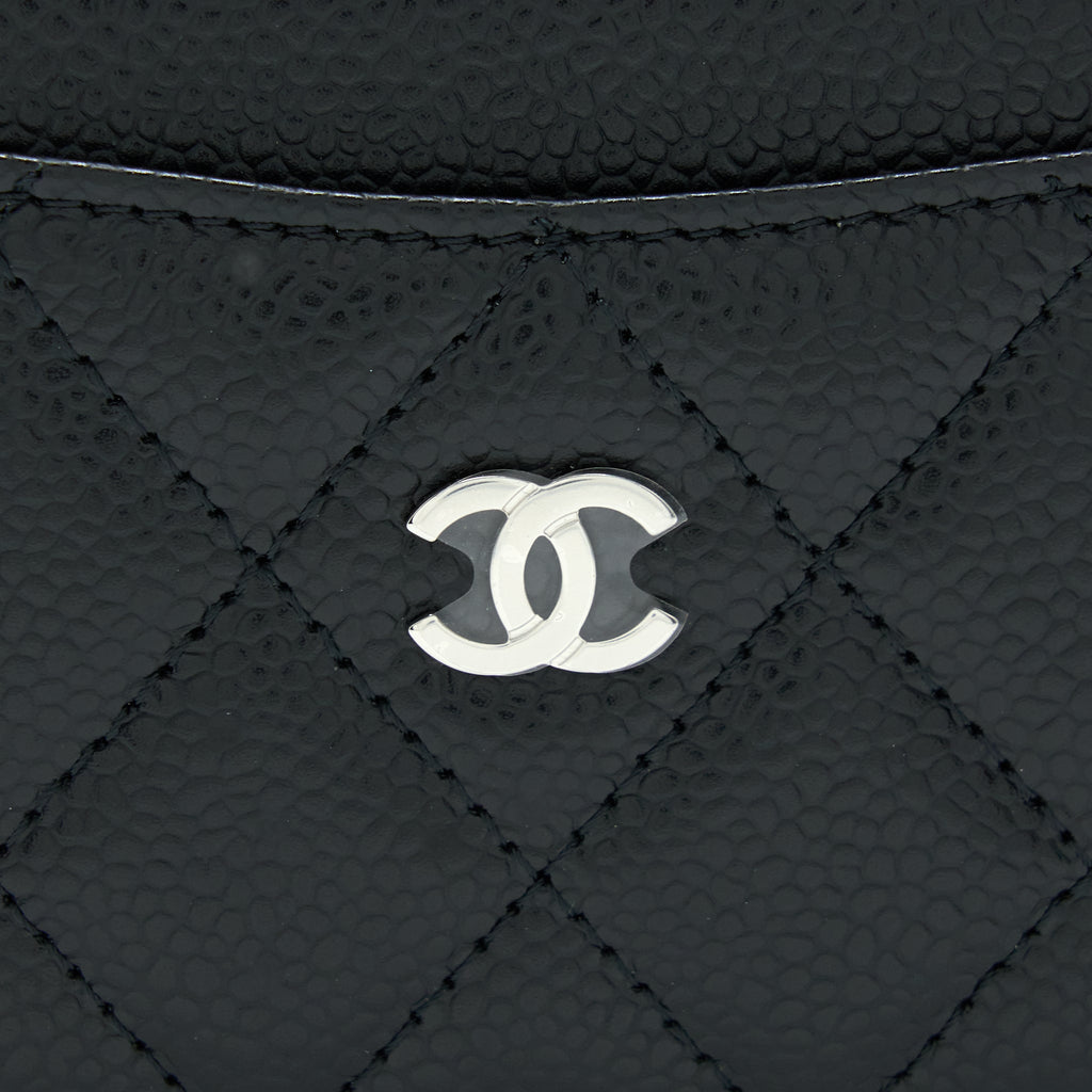 Chanel Classic Card Holder Caviar Black