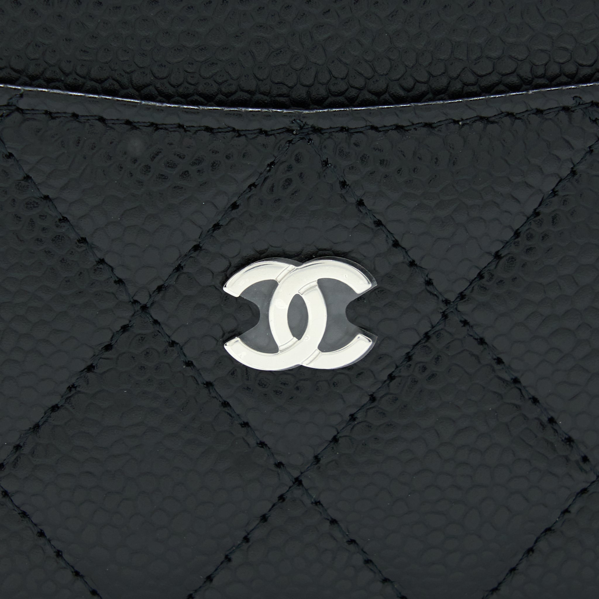 Chanel Classic Card Holder Caviar Black