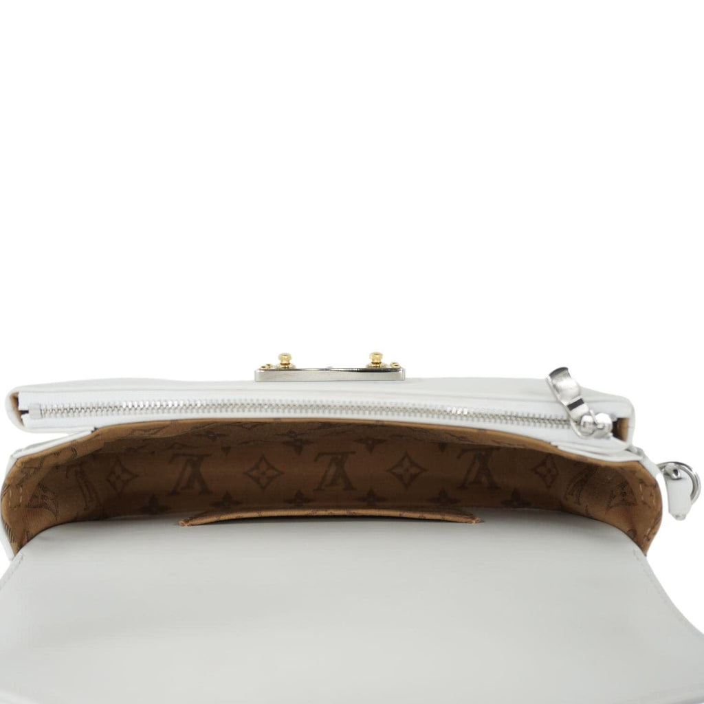 LOUIS VUITTON Swing Reverse Monogram Shoulder Bag White