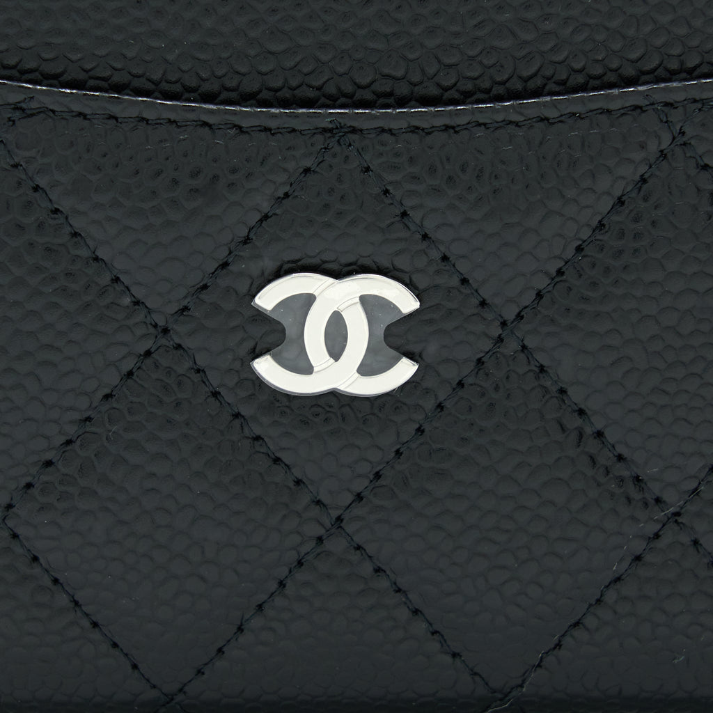 Chanel Classic Card Holder Caviar Black
