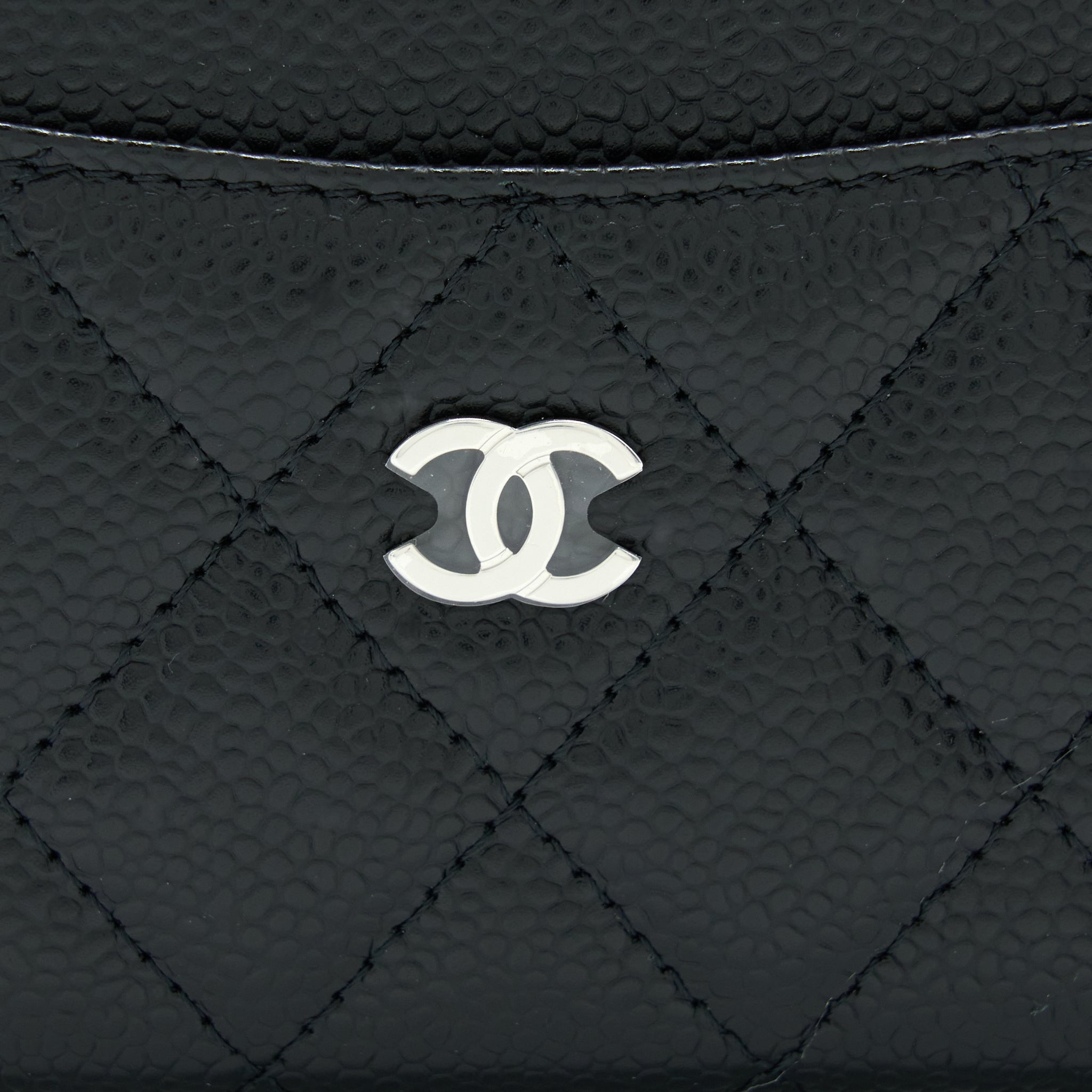Chanel Classic Card Holder Caviar Black
