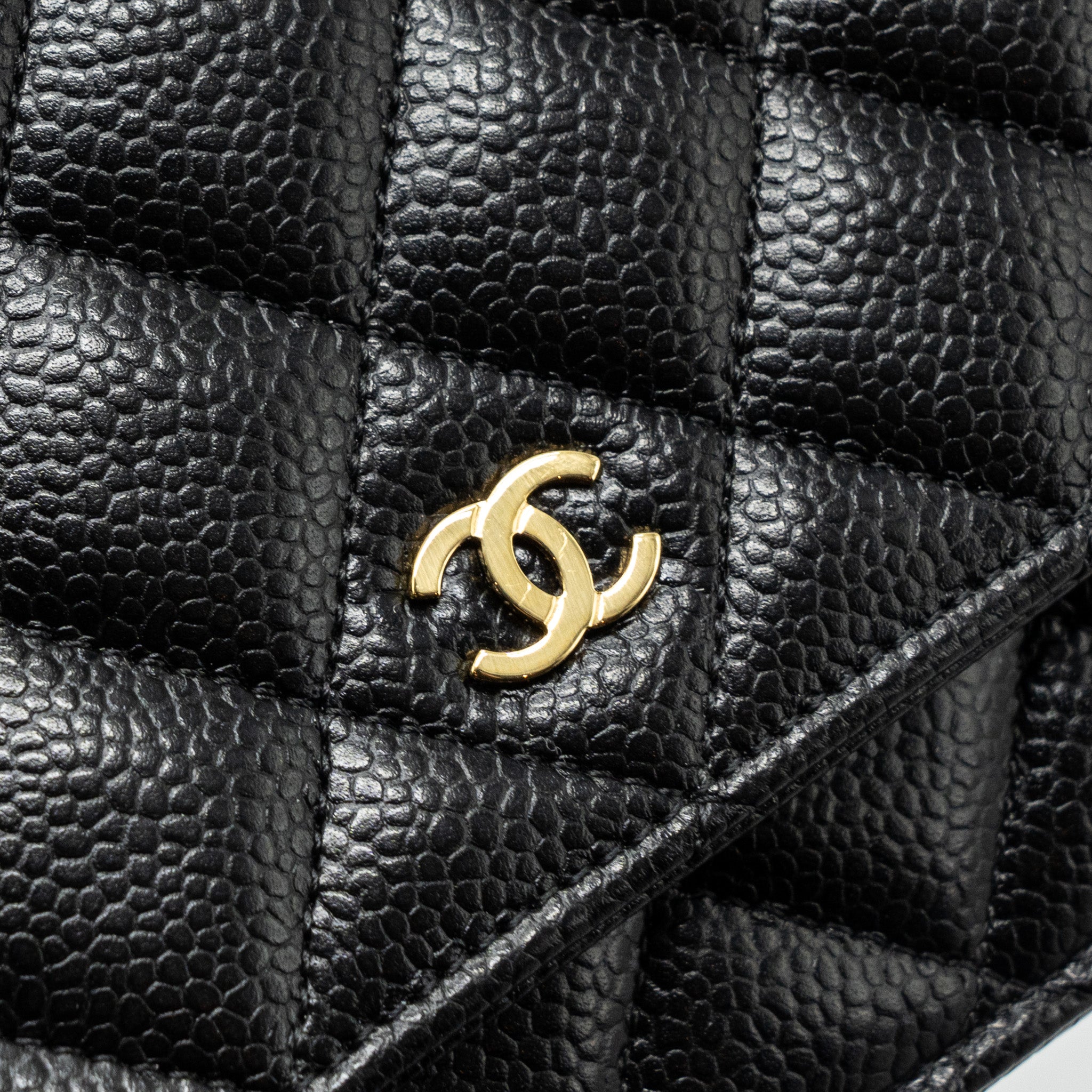 Chanel Classic Wallet On Chain Caviar Black (Microchip)
