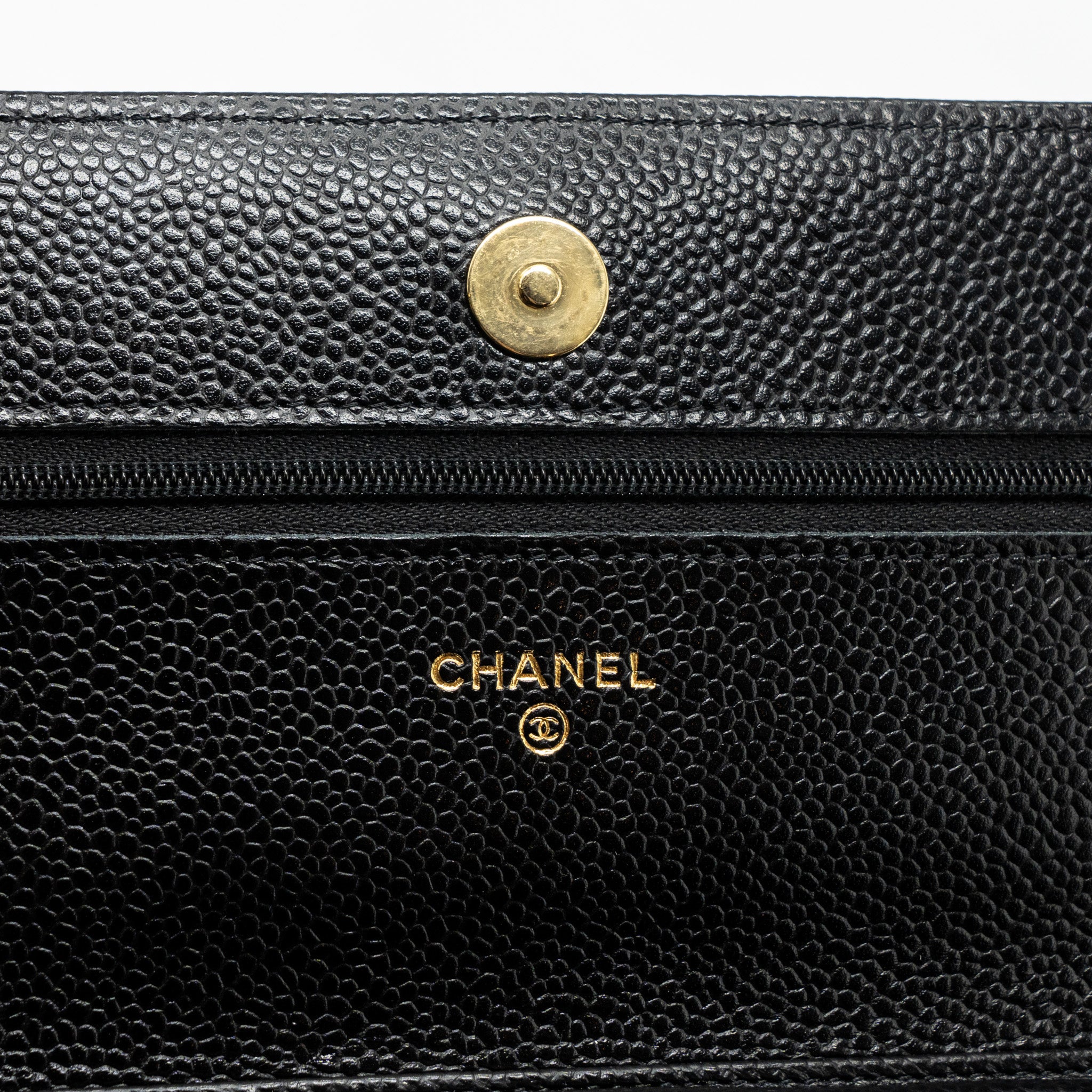 Chanel Classic Wallet On Chain Caviar Black (Microchip)