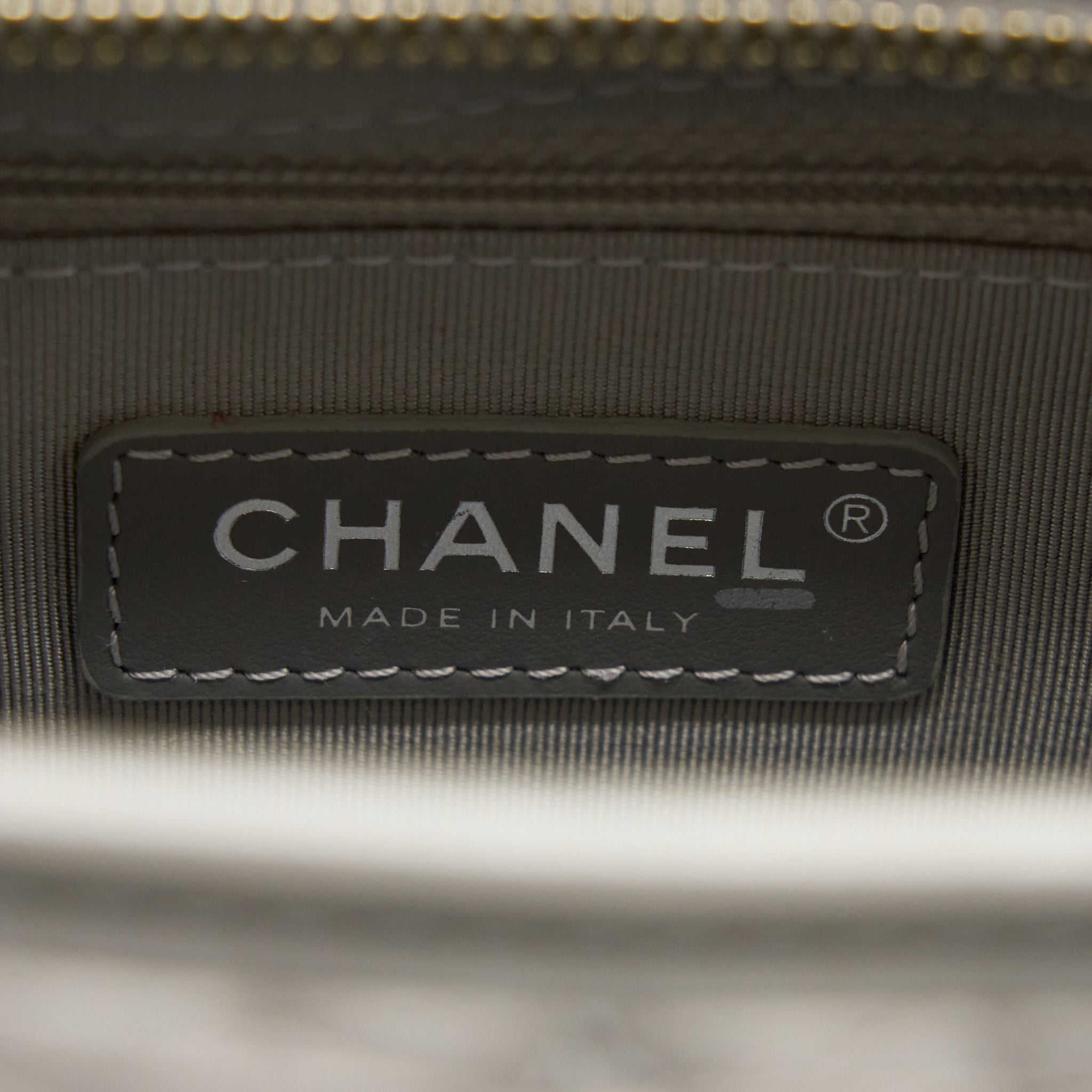 Chanel Large Gabrielle Hobo Bag Aged Calfskin Light Grey Multicoloured Hardware