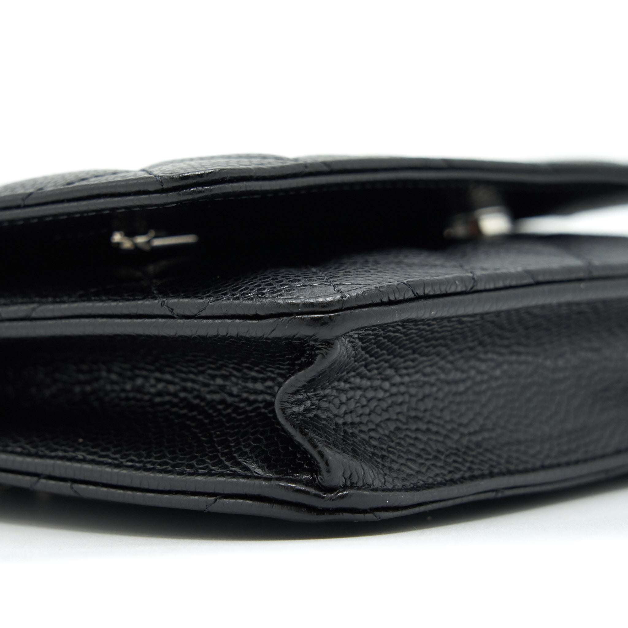 Chanel Classic Wallet On Chain Caviar Black  (Microchip)