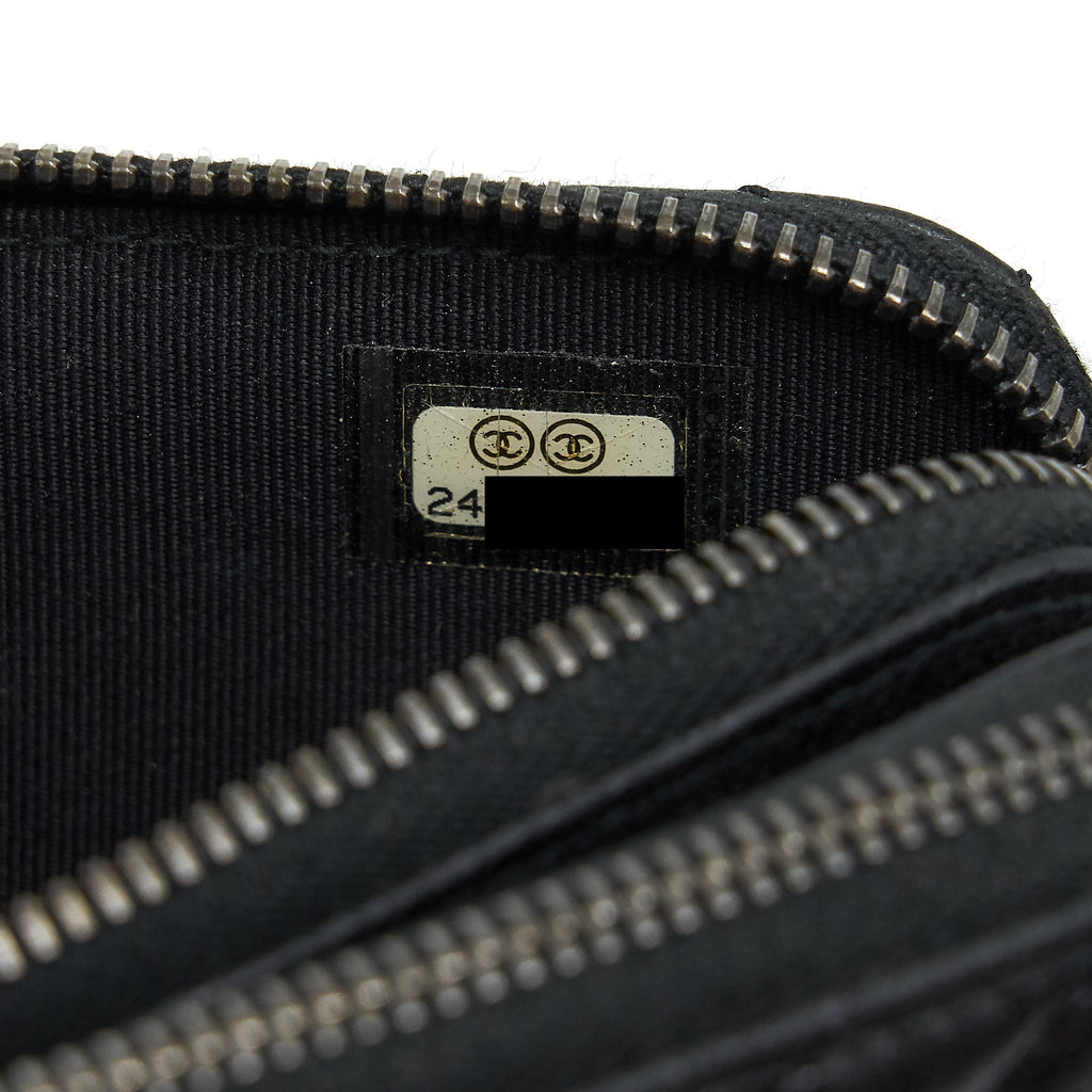 Chanel Reissue Wallet On Chain Calfskin Black Ruthenium Hardware