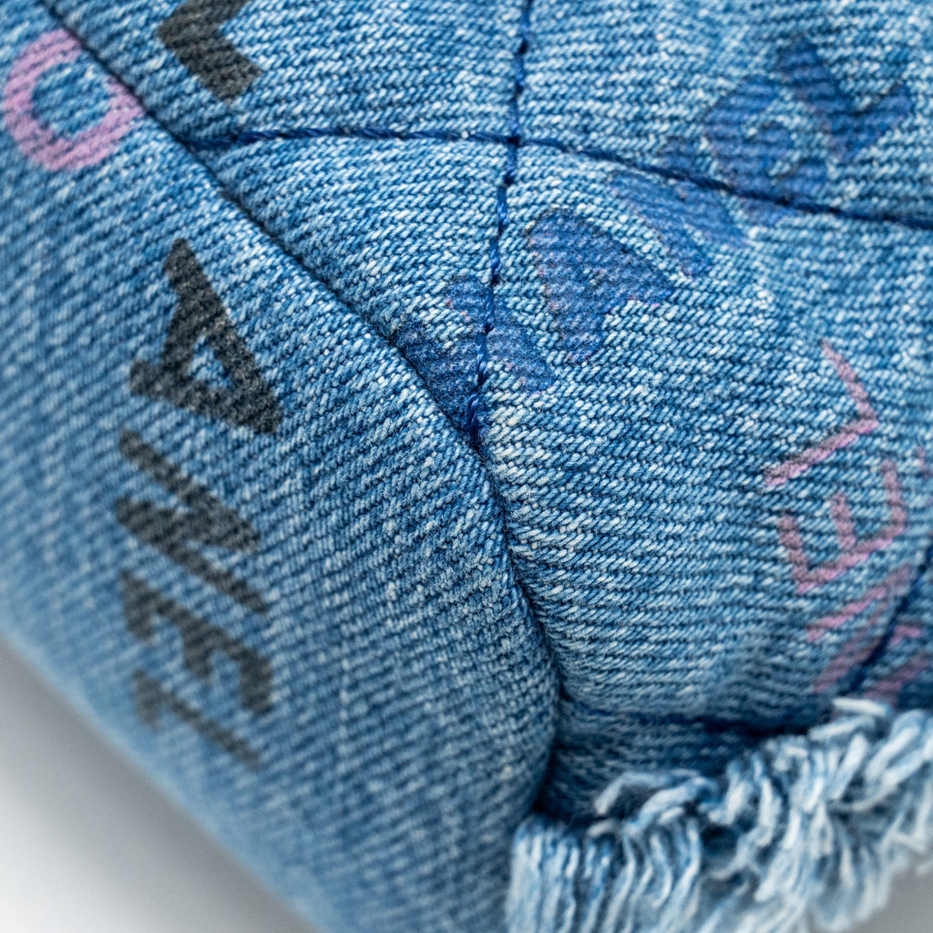 Chanel Small Bucket Bag Denim Blue L (Microchip)