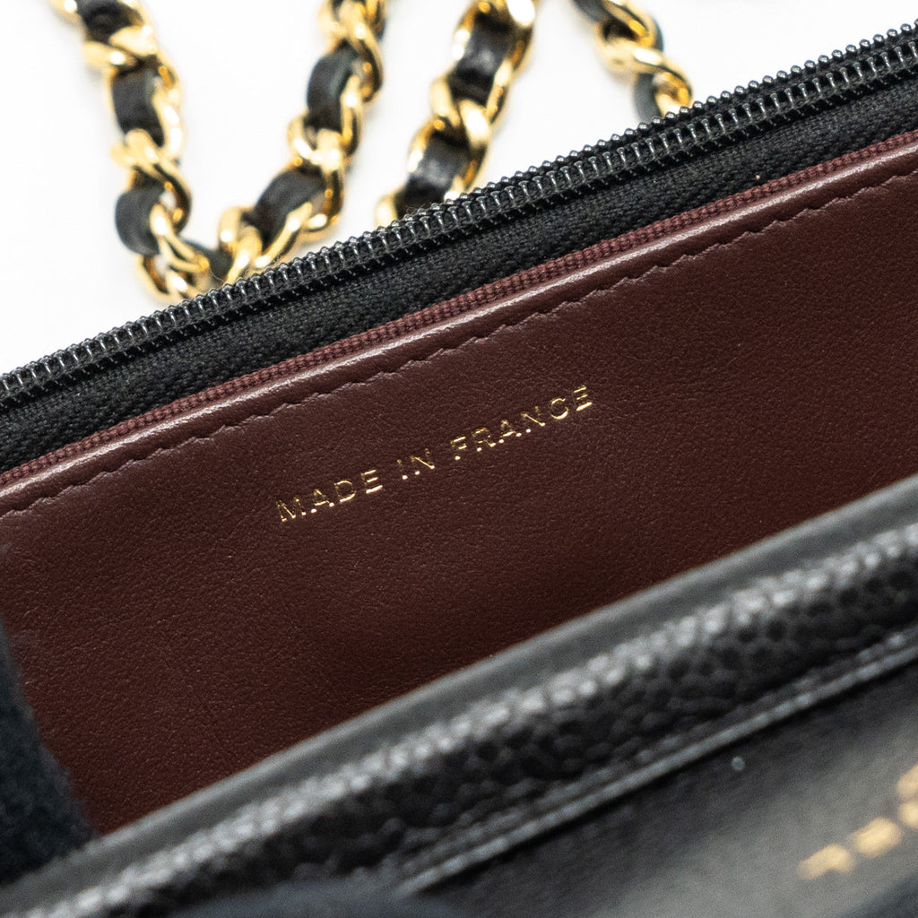 Chanel Classic Wallet On Chain Caviar Black (Microchip)