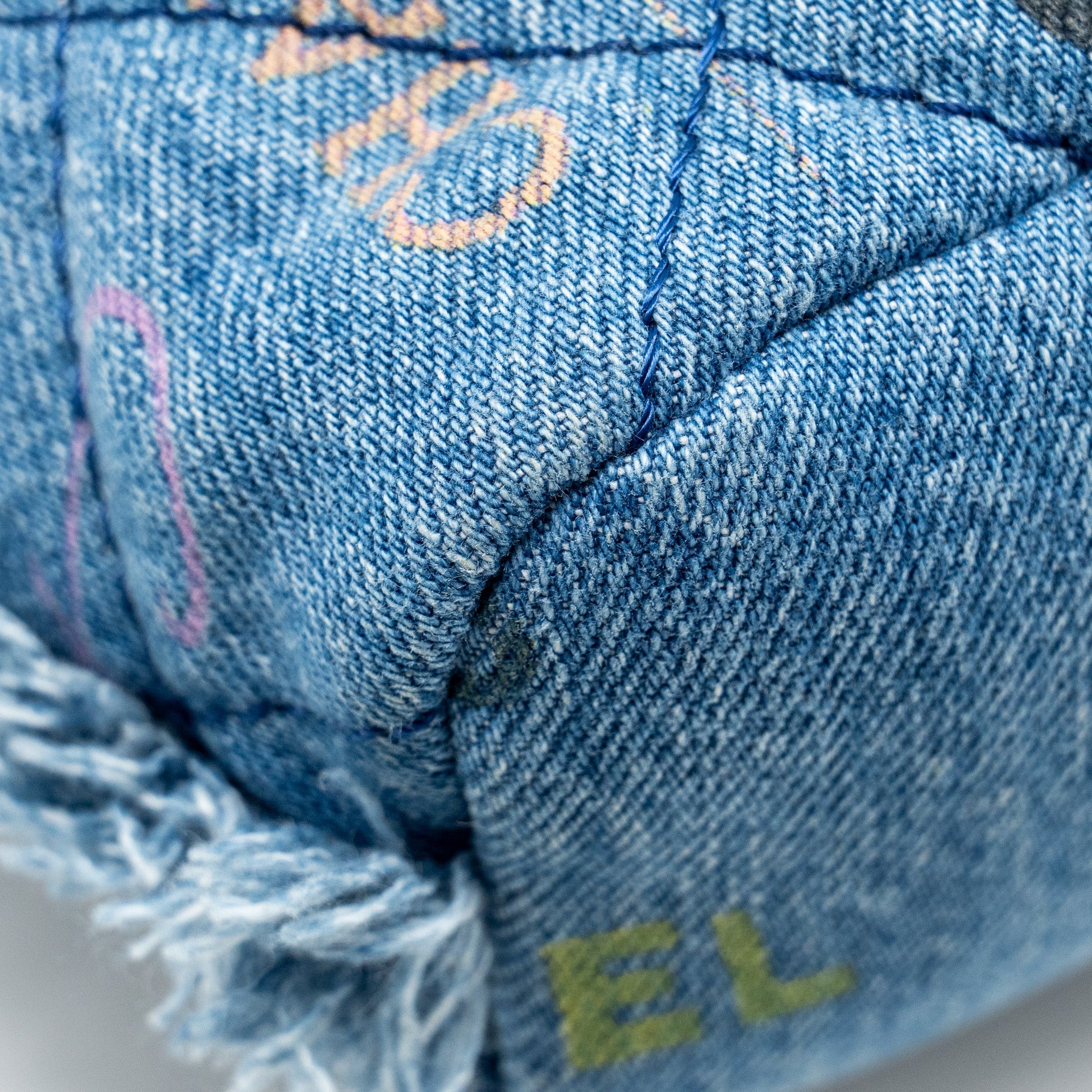 Chanel Small Bucket Bag Denim Blue L (Microchip)