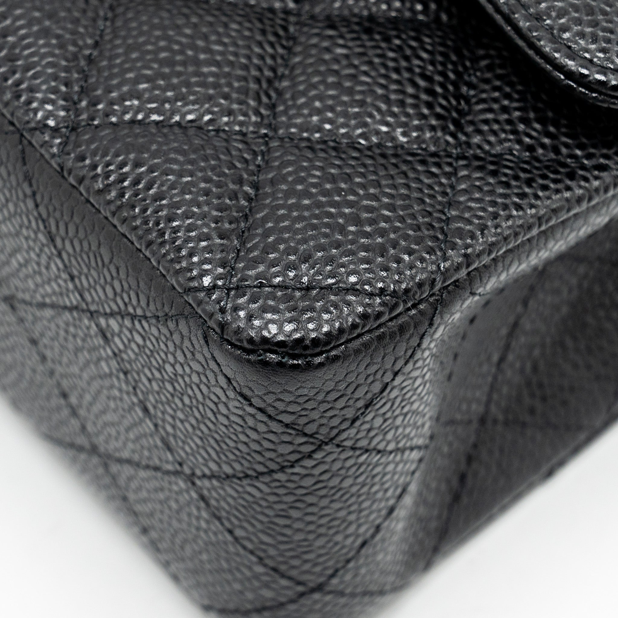 Chanel Medium Classic Double FLAP Bag Caviar Black