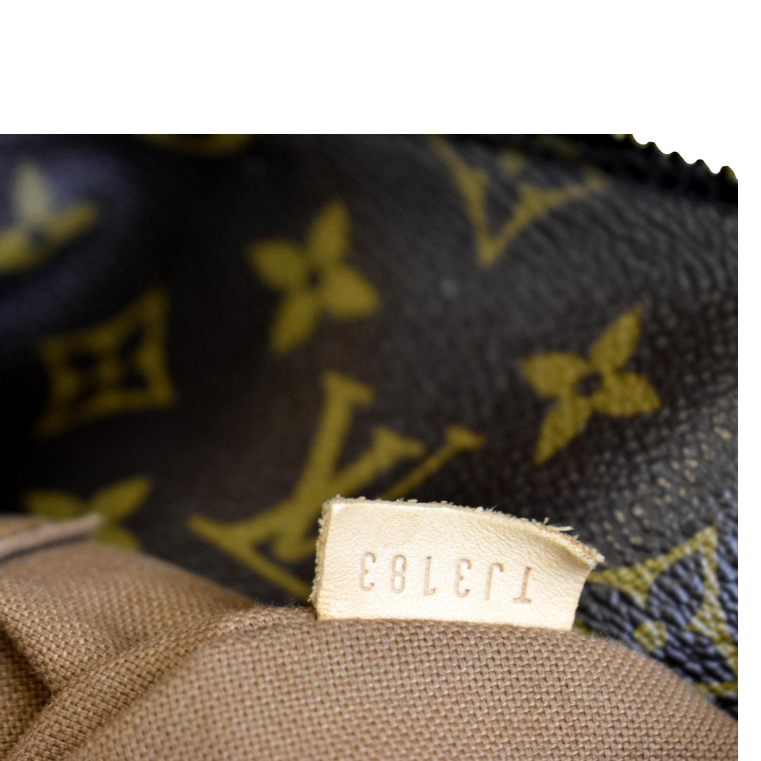 LOUIS VUITTON Sully MM Monogram Canvas Shoulder Bag Brown