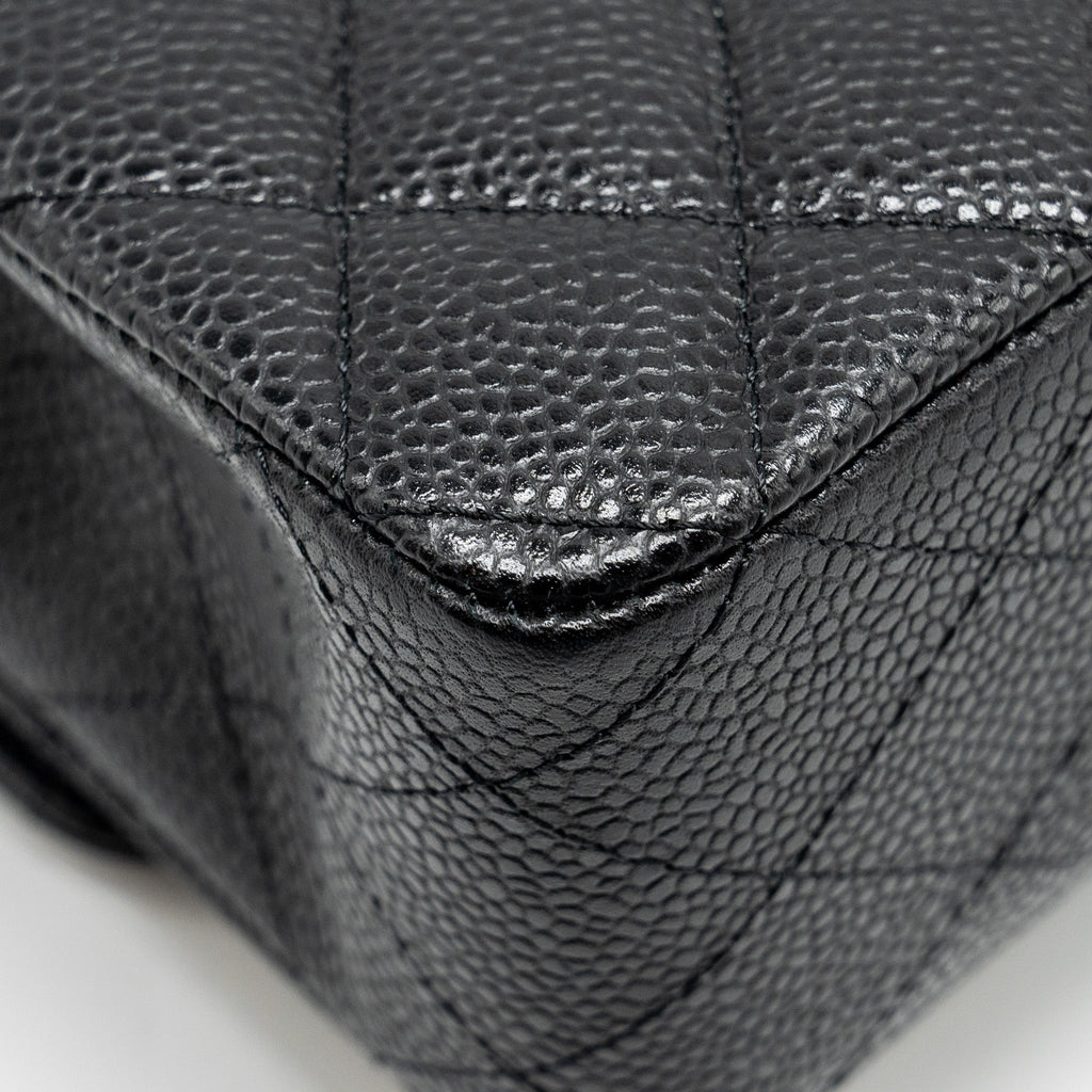 Chanel Medium Classic Double FLAP Bag Caviar Black