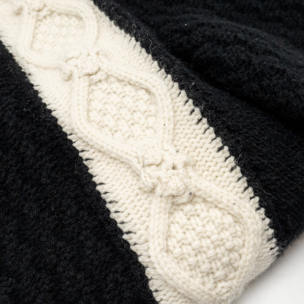 Chanel Size 38 CC Logo Sweater Wool/Cashmere/Cotton White/Black