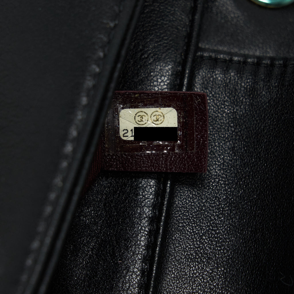 Chanel CC Logo Flap Bag Lambskin Black