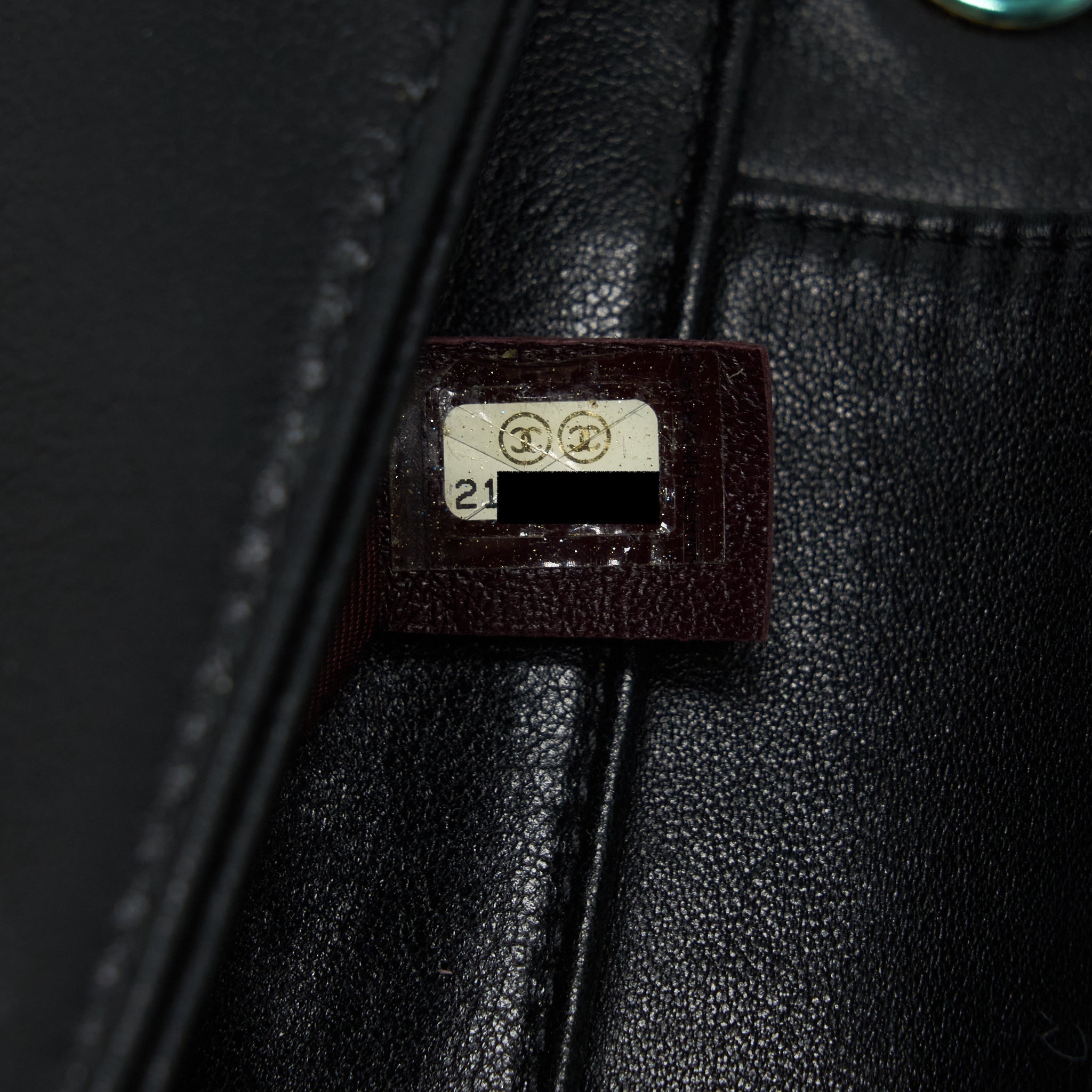 Chanel CC Logo Flap Bag Lambskin Black