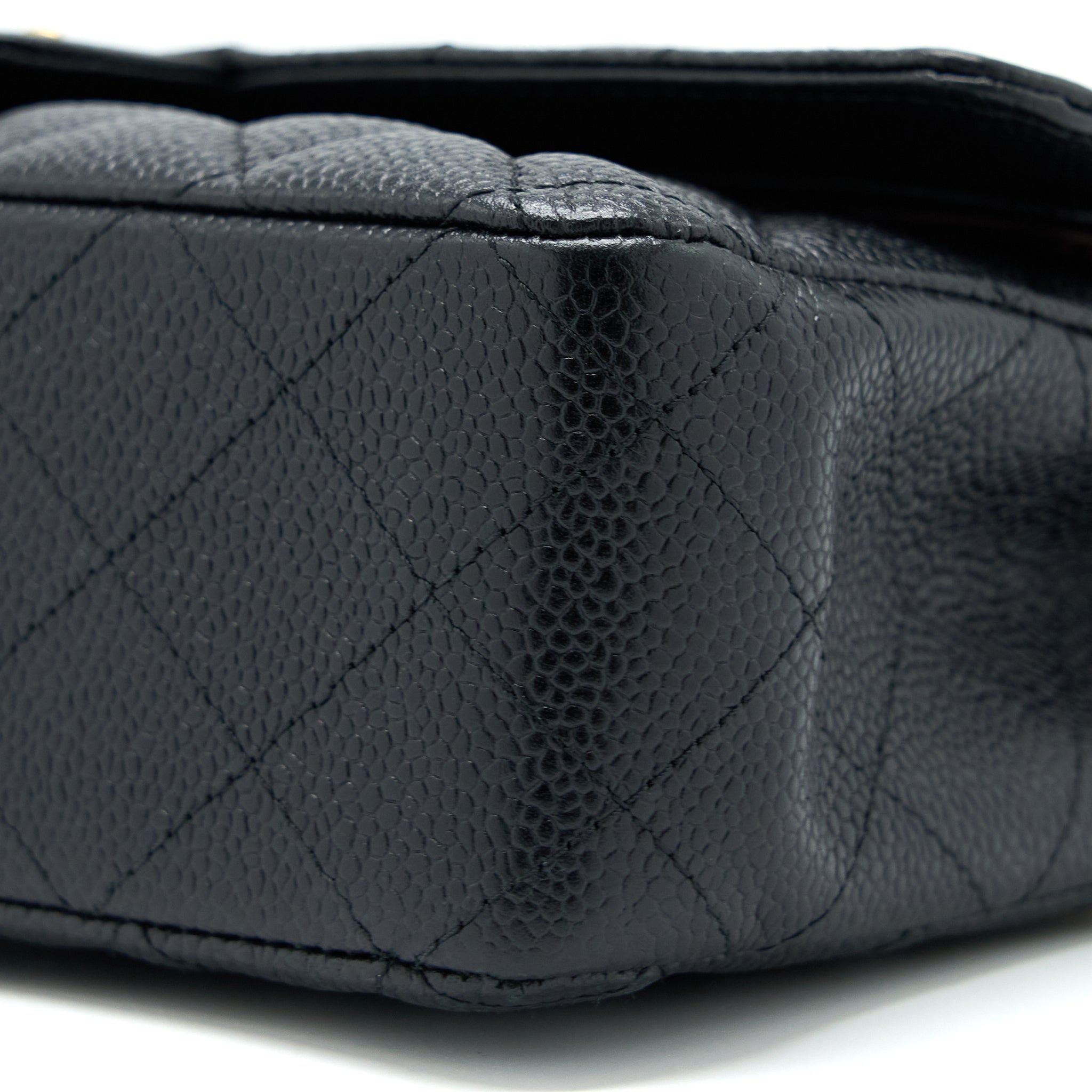 Chanel Medium Classic Double Flap Bag Caviar Black