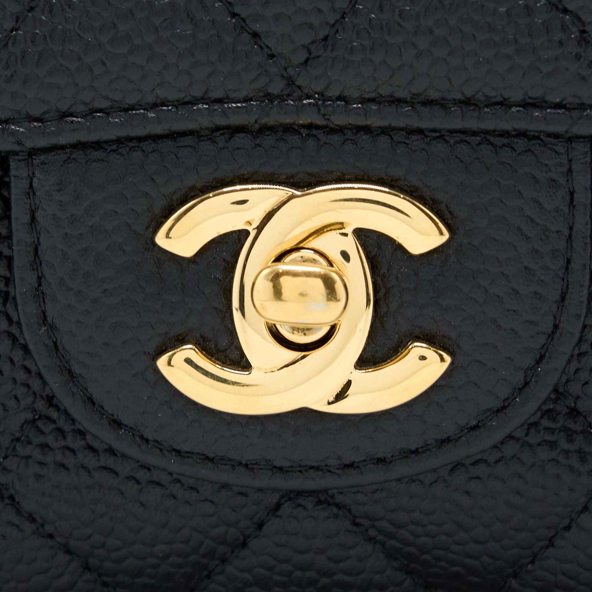 Chanel Medium Classic Double Flap Bag Caviar Black