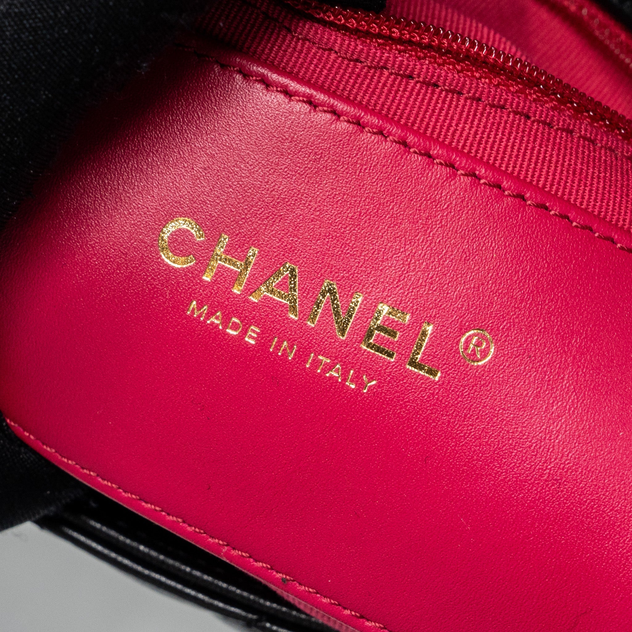 Chanel 23s Coco Love Flap Bag Lambskin Black Brushed (Microchip)