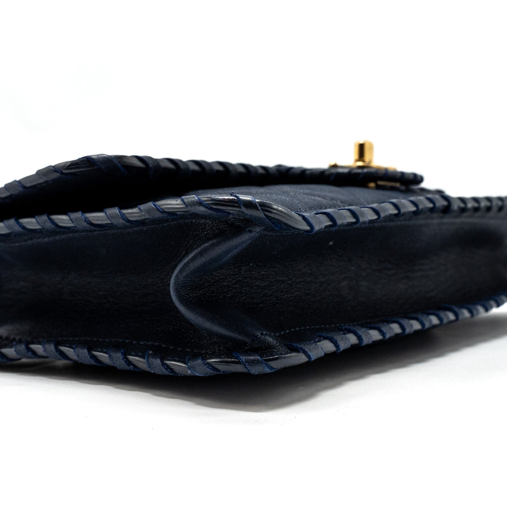 Chanel Seasonal Flap Bag Calfskin Navy