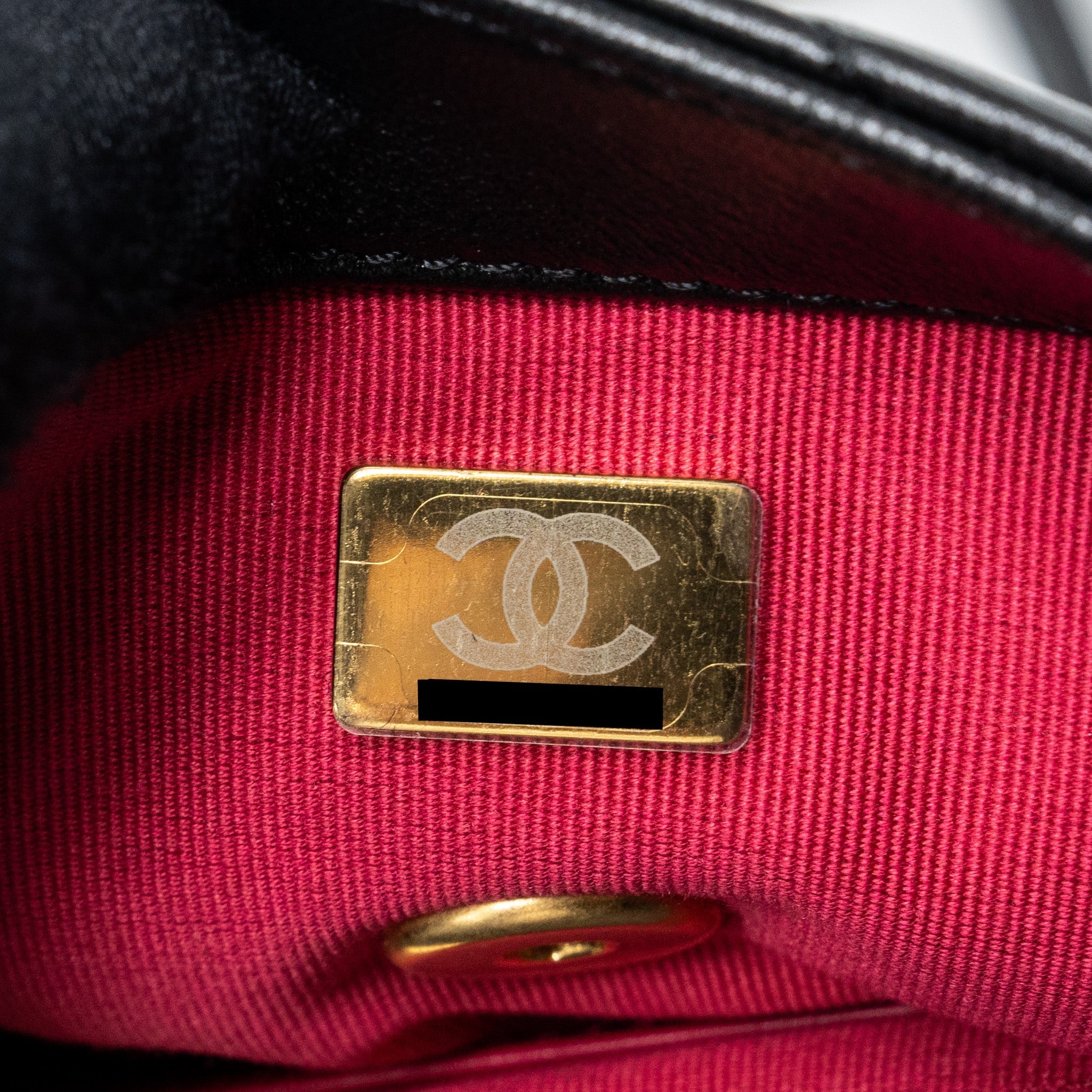 Chanel 23s Coco Love Flap Bag Lambskin Black Brushed (Microchip)