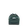 Chanel Small Gabrielle Backpack Calfskin Dark Green Multicolour Hardware