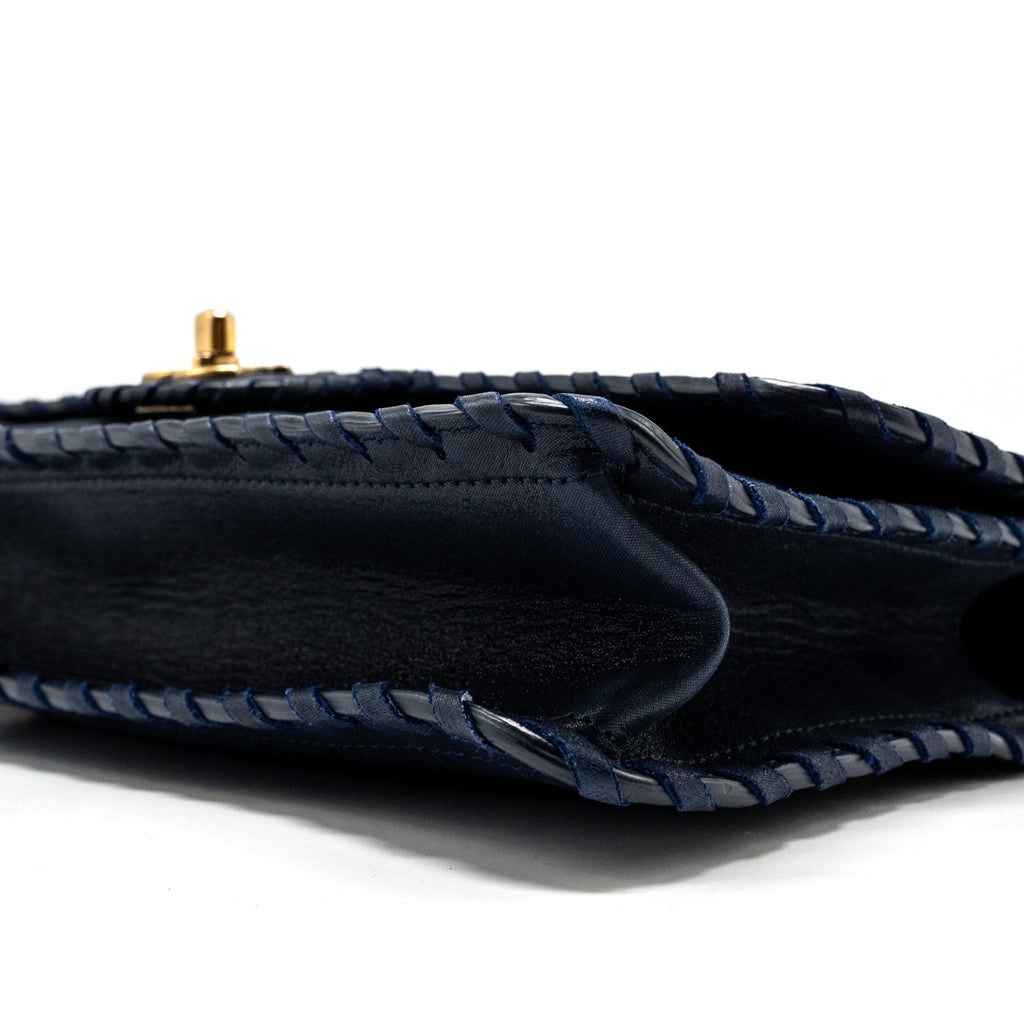 Chanel Seasonal Flap Bag Calfskin Navy