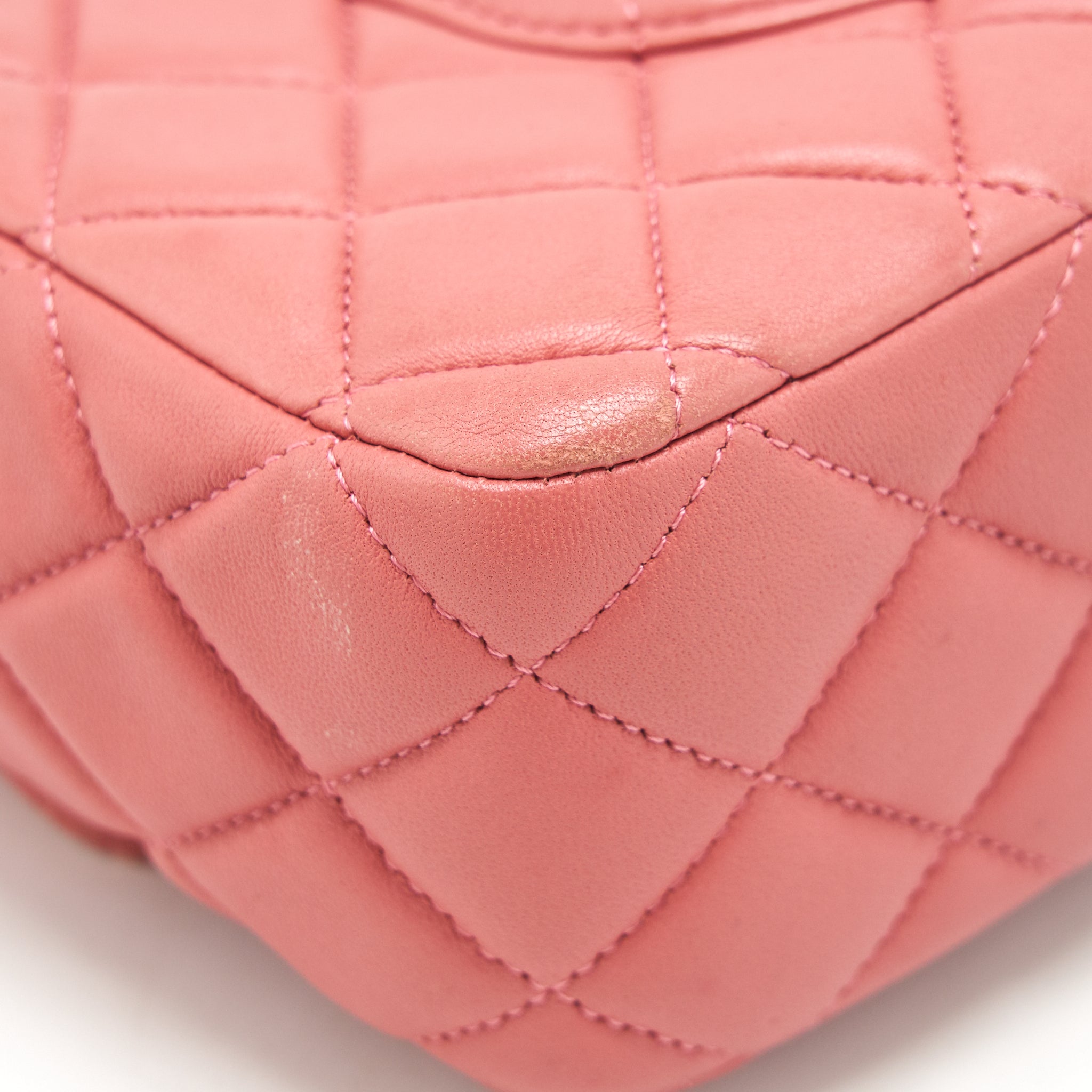 Chanel Limited charm Flap bag Lambskin pink L
