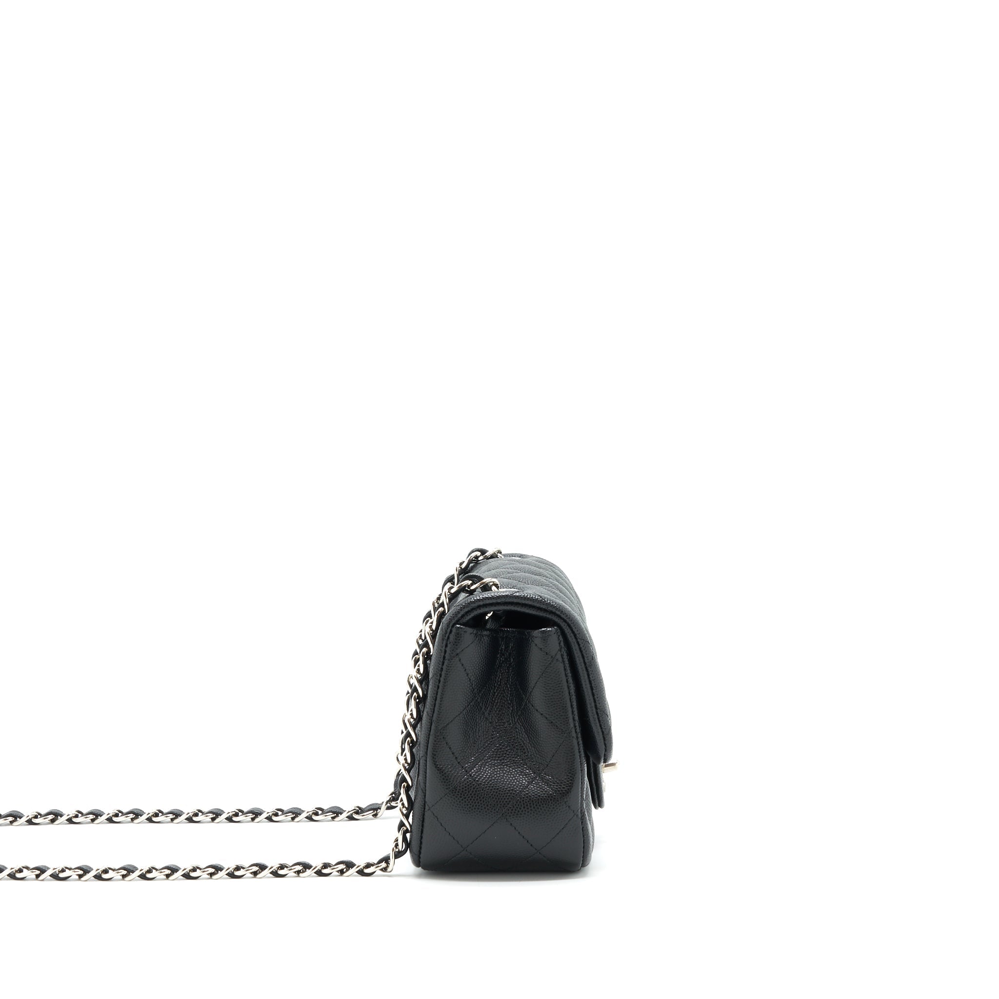 Chanel Mini square flap bag Caviar black
