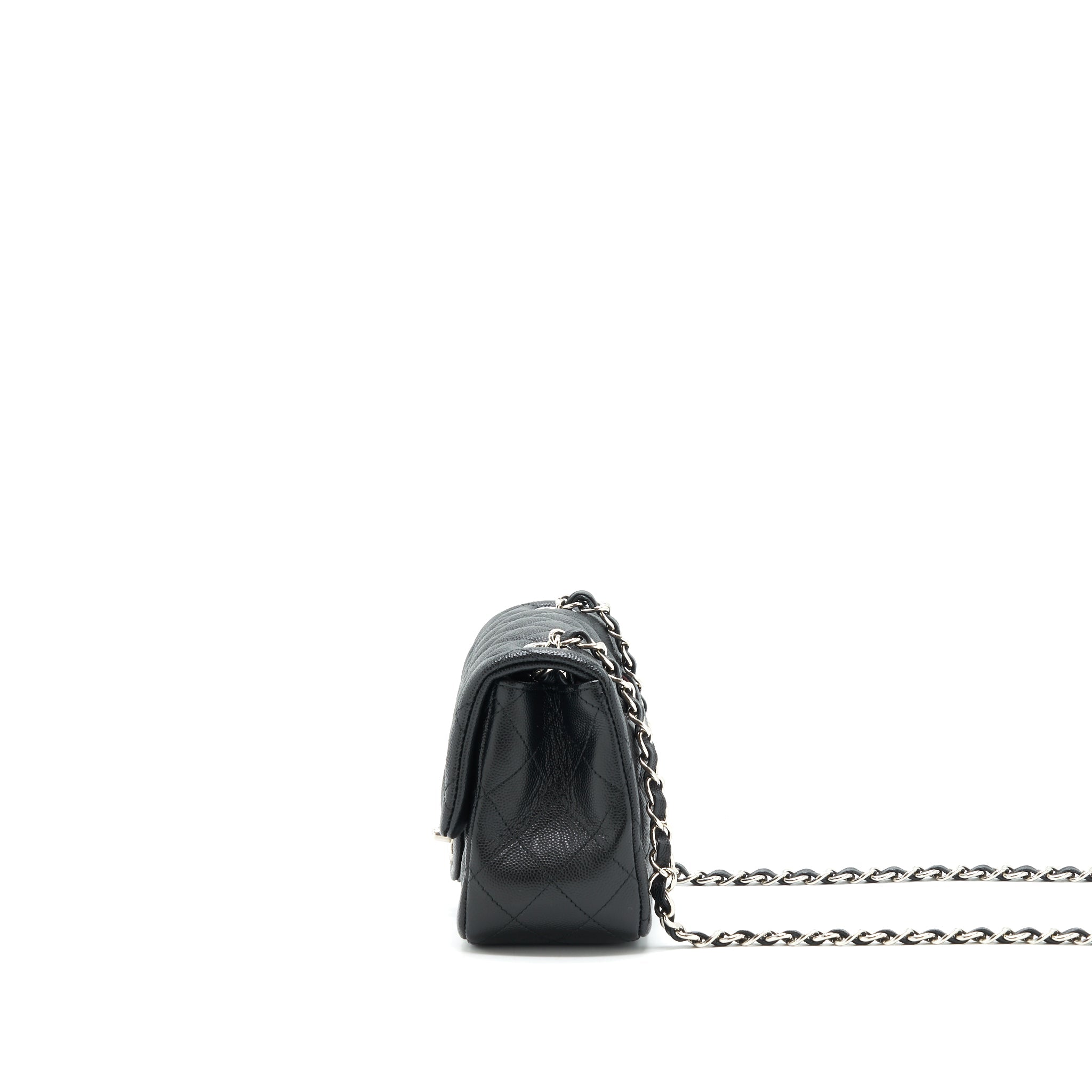 Chanel Mini square flap bag Caviar black