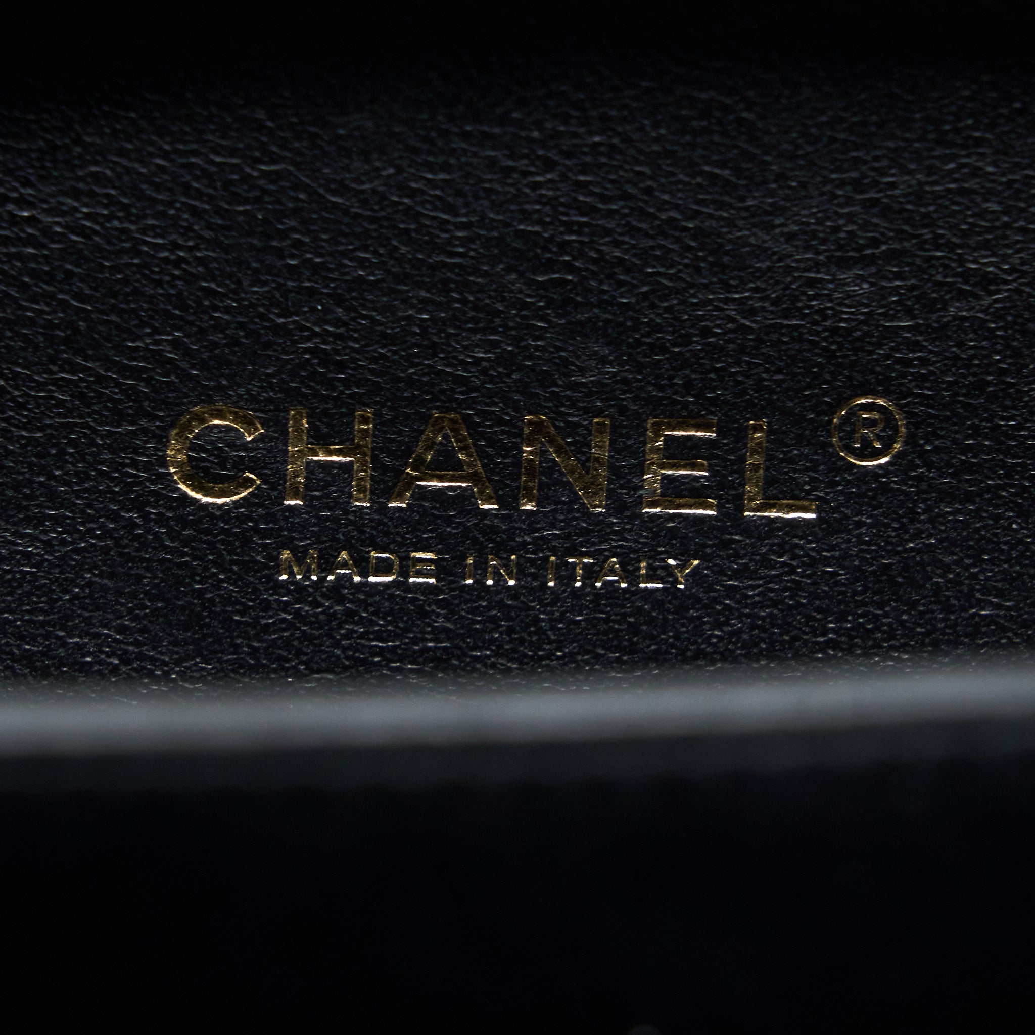 Chanel Filigree Vanity Case Caviar Black