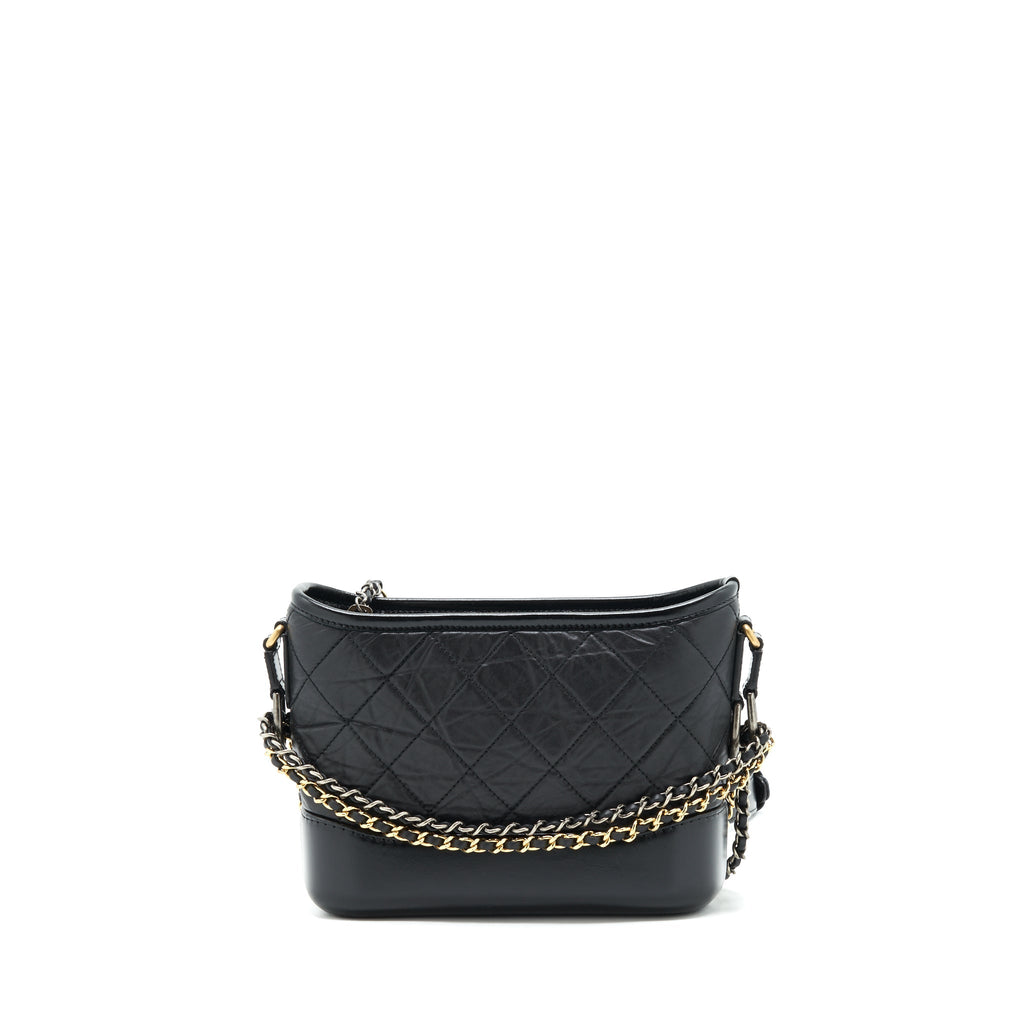 Chanel Small Hobo Gabrielle Calfskin Black