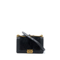 Chanel Medium Boy Bag Goathair/Calfskin Black