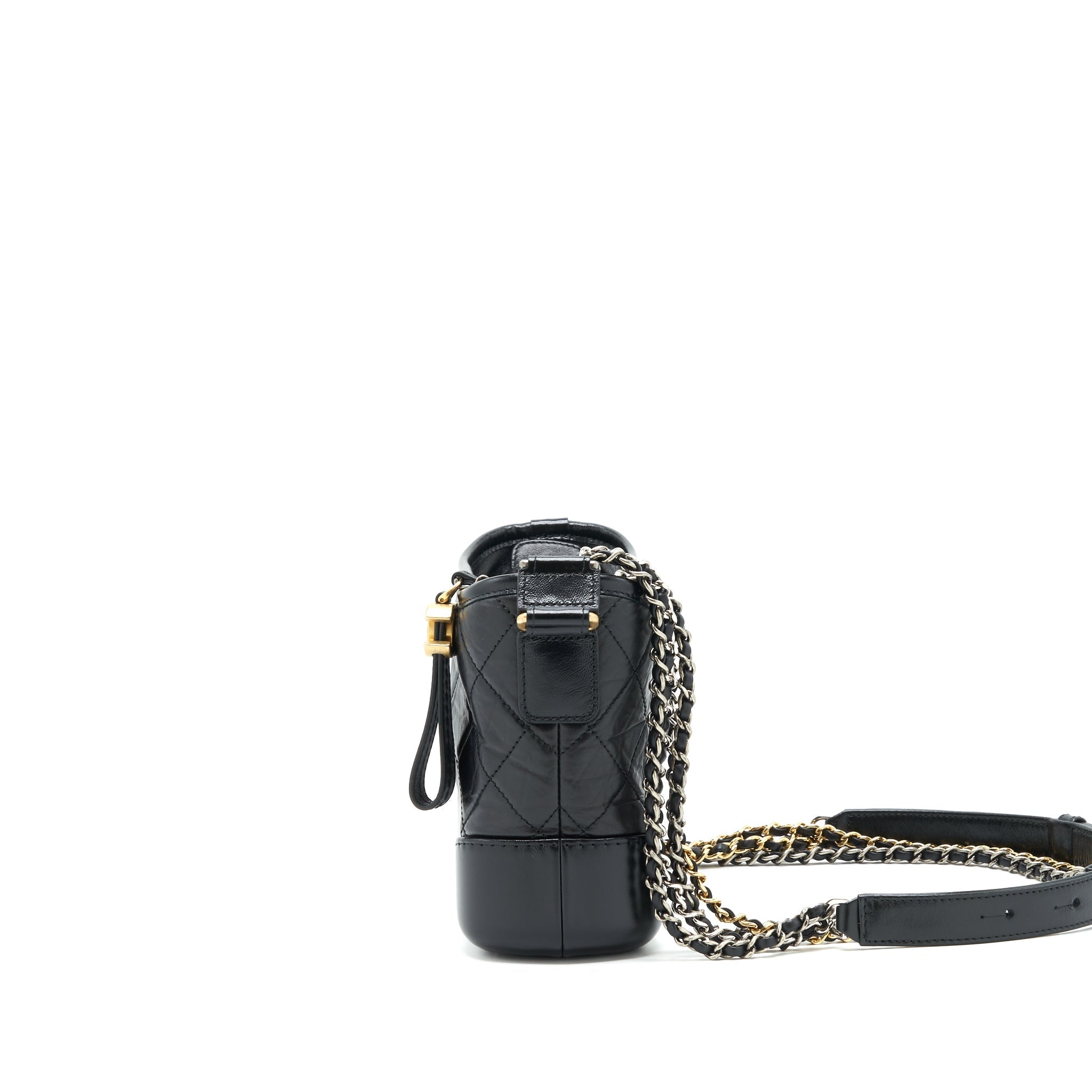 Chanel Small Hobo Gabrielle Calfskin Black