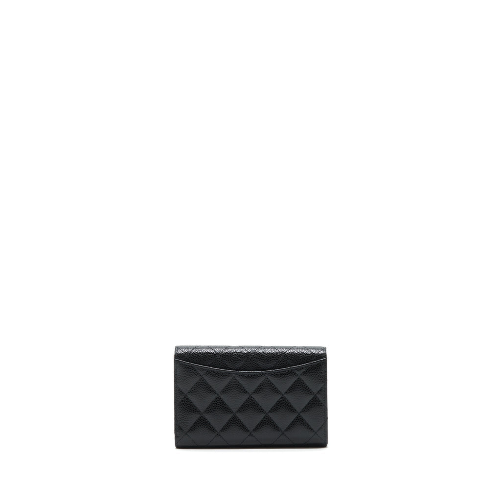 Chanel Classic flap Wallet Caviar Black