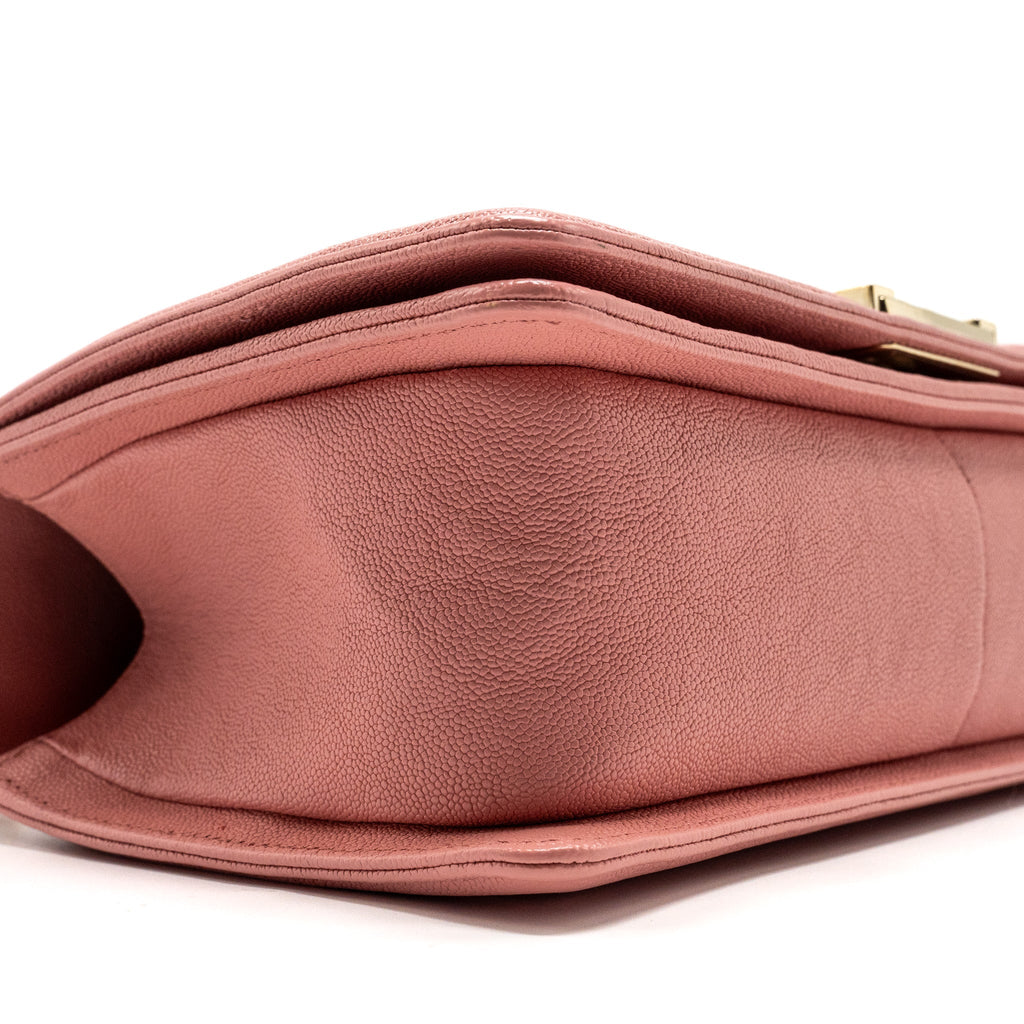Chanel Medium Boy Bag Caviar Pink L