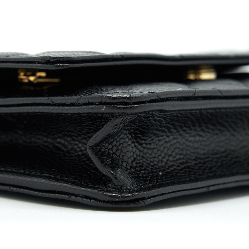 Chanel Classic Wallet On Chain Caviar Black L