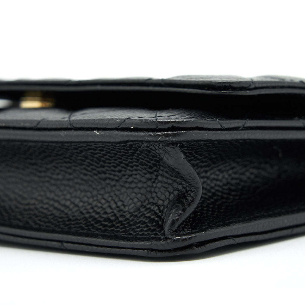 Chanel Classic Wallet On Chain Caviar Black L