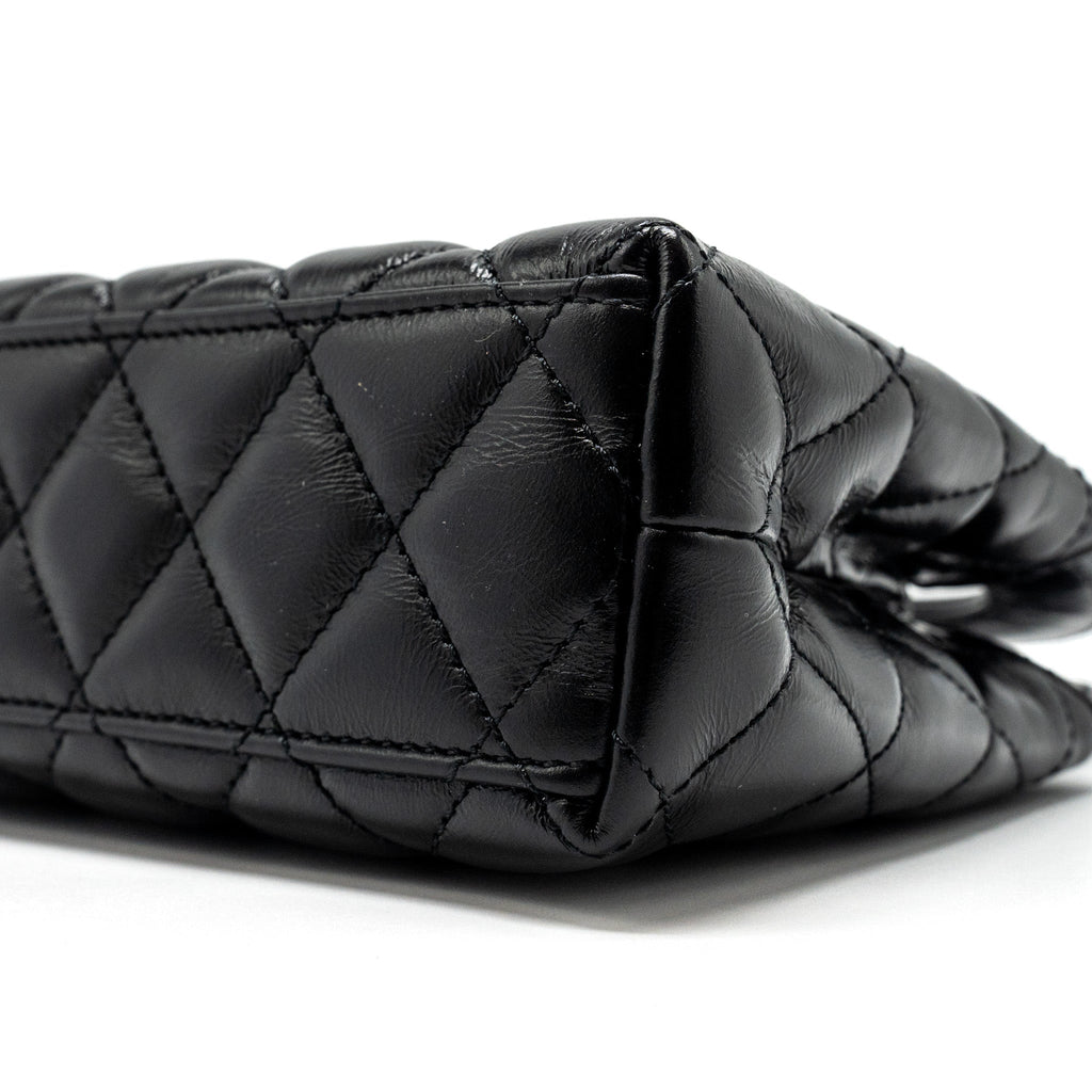 Chanel 24a Mini Shopping Tote/ Mini Kelly Calfskin Black  (microchip)