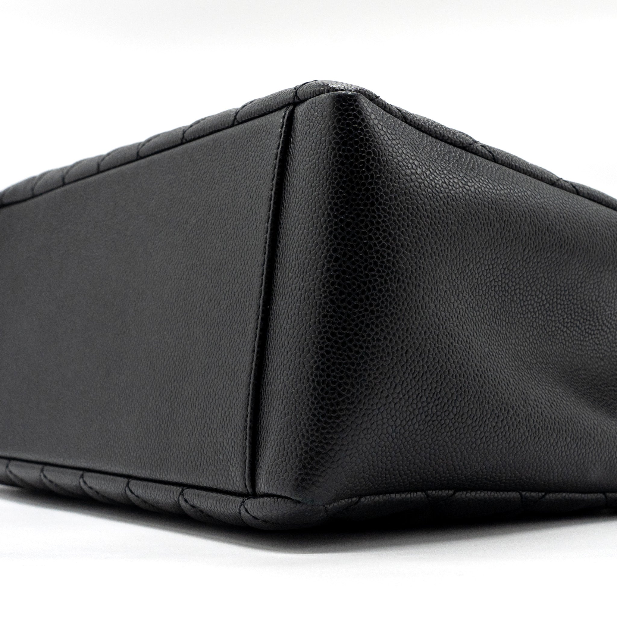 Chanel grand shopping tote bag caviar black