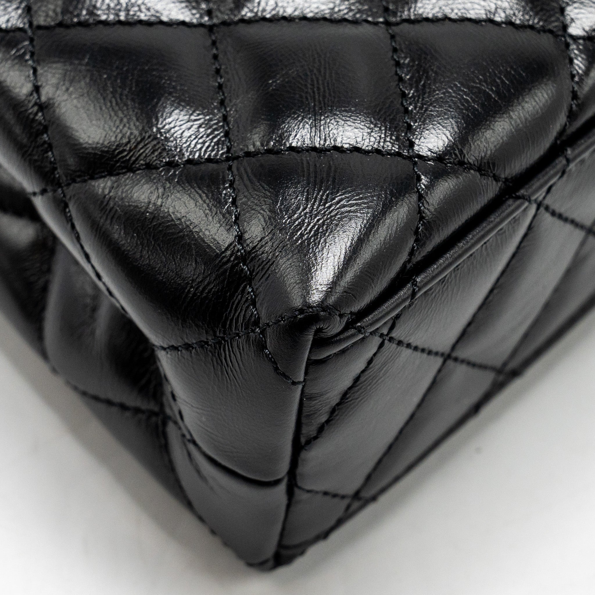 Chanel 24a Mini Shopping Tote/ Mini Kelly Calfskin Black  (microchip)