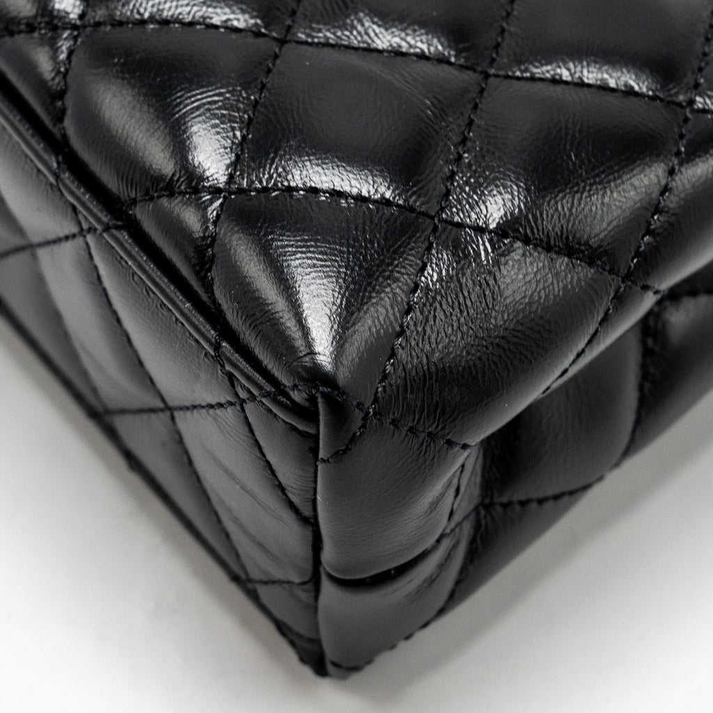 Chanel 24a Mini Shopping Tote/ Mini Kelly Calfskin Black  (microchip)
