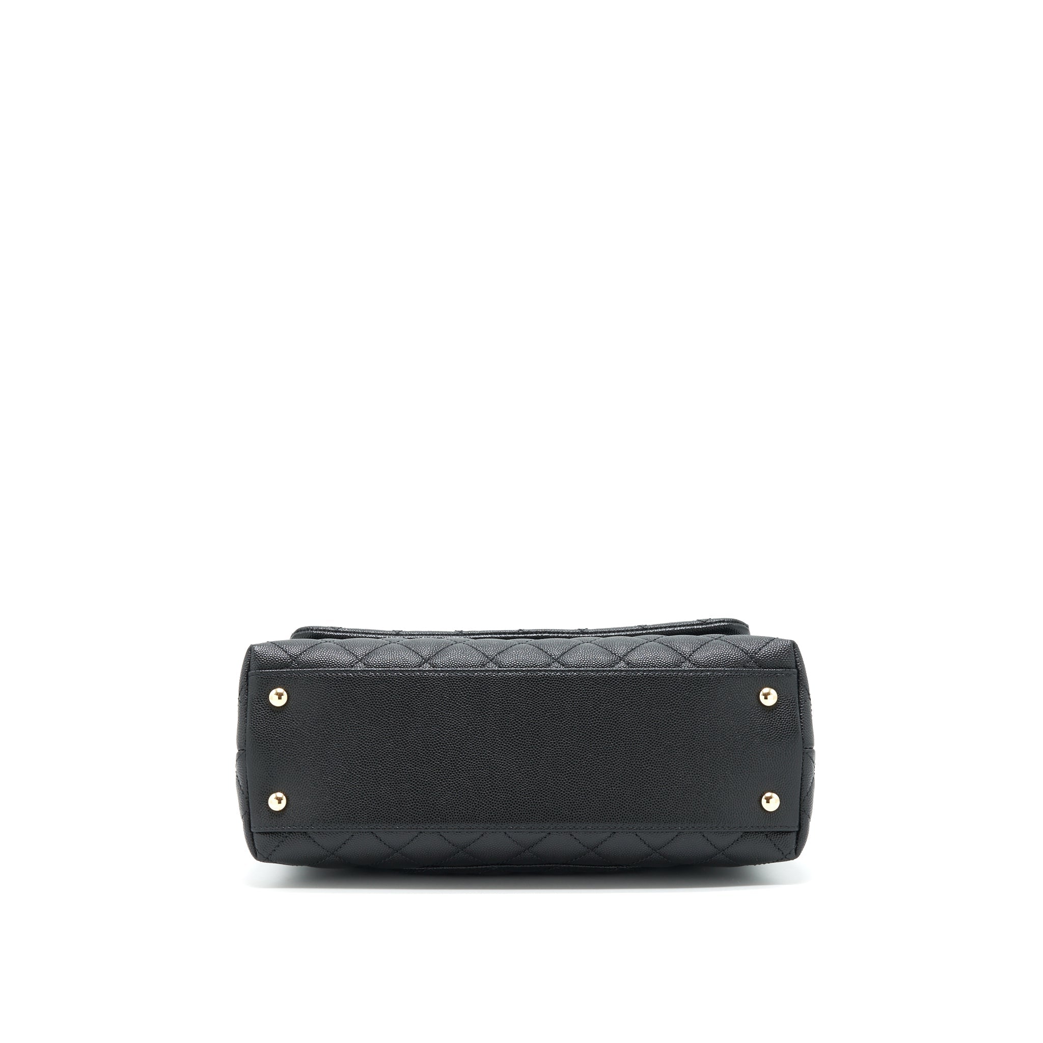 Chanel Medium Coco Handle Caviar Black L