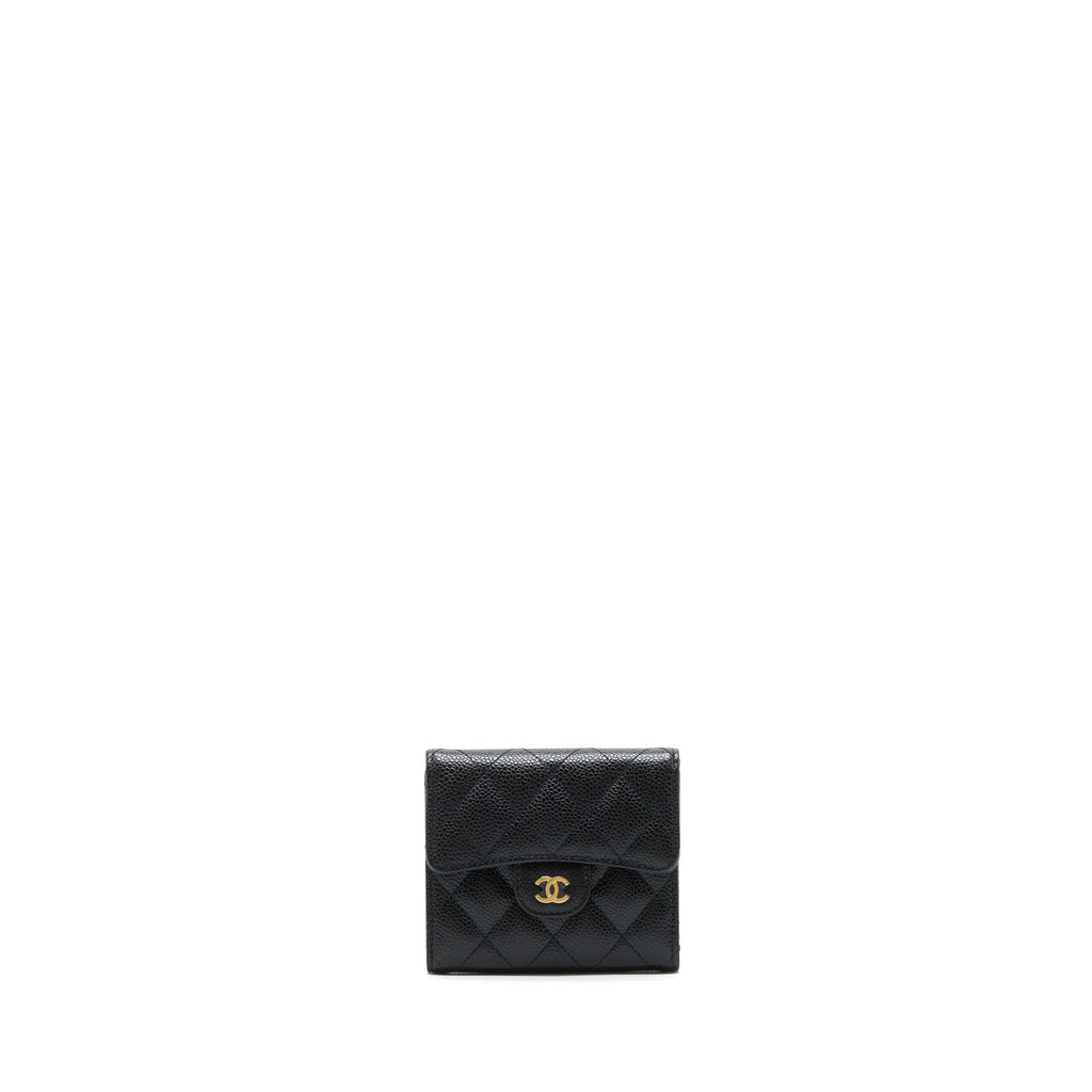 Chanel Small flap Wallet Caviar Black